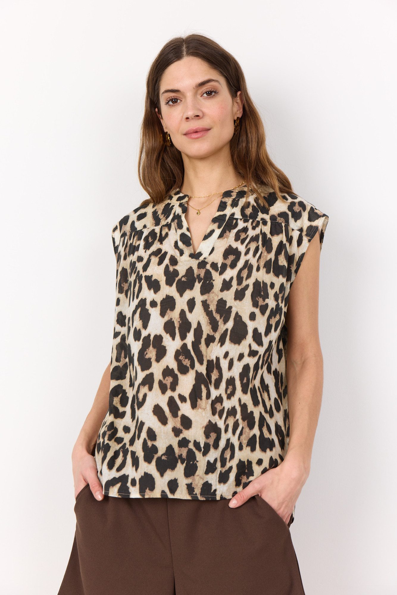 soyaconcept Shirttop SC-ROSAMIA 1 HOT FUDGE COMBI