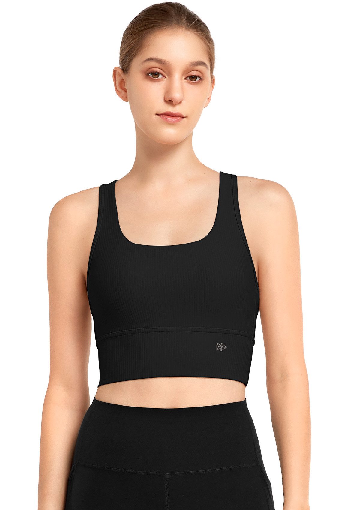Yogatop Yoga-BH Spaghettiträger Herausnehmbare Cups, S100655A03
