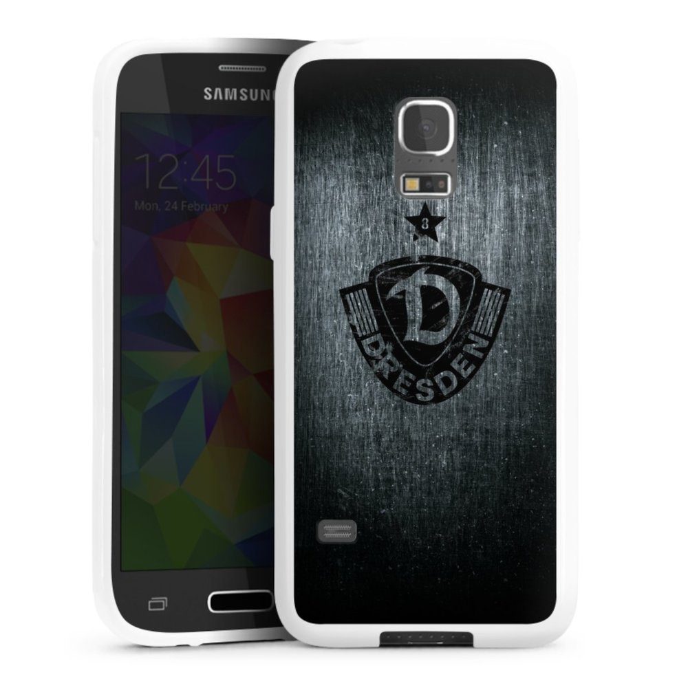 DeinDesign Handyhülle Dynamo Scratch Black, Hülle SG Dynamo Dresden Offizielles Lizenzprodukt Vintage