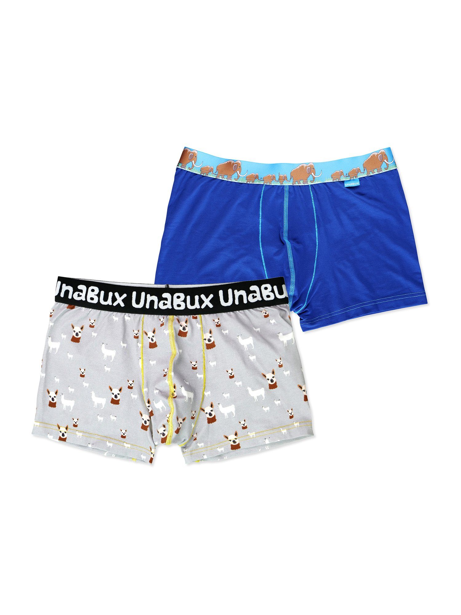 UnaBux Boxer Briefs WOOLHEAD / Boxershorts HIKE FINGERS Doppelpack MAMOUTH (2-St) FIVE