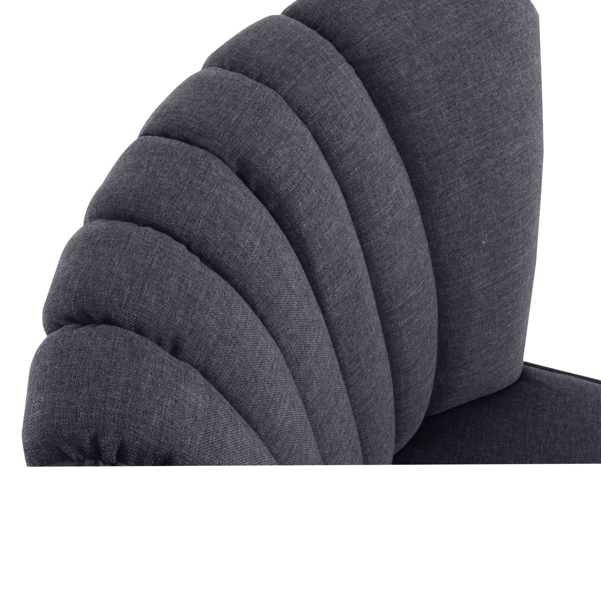 Kadisha Sessel nussbaum Flachgewebe Sitz Bezug hochwertig Kostenlosem Sessel Buche dunkel verarbeitet,bequemer inkl. aufm (Sparpreis 58 1-St), Kessel Versand, (Leinenoptik)