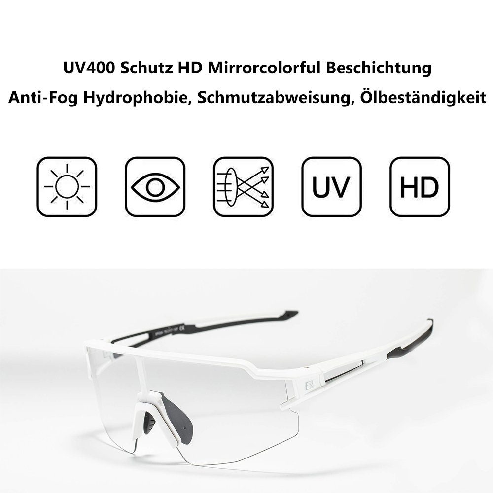 ROCKBROS Fahrradbrille Sport Sonnenbrille für Männer und Frauen, (photochro günstig online kaufen