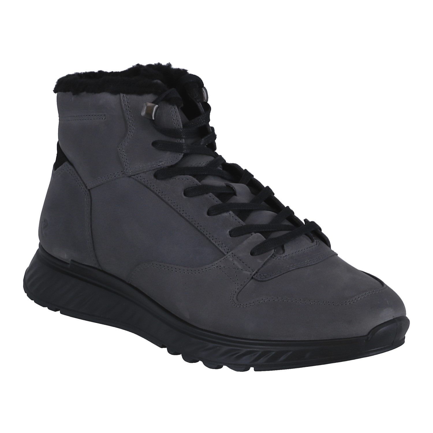 Ecco Exostride MID Warm (Nubukleder) magnetgrau Herren Winterstiefel