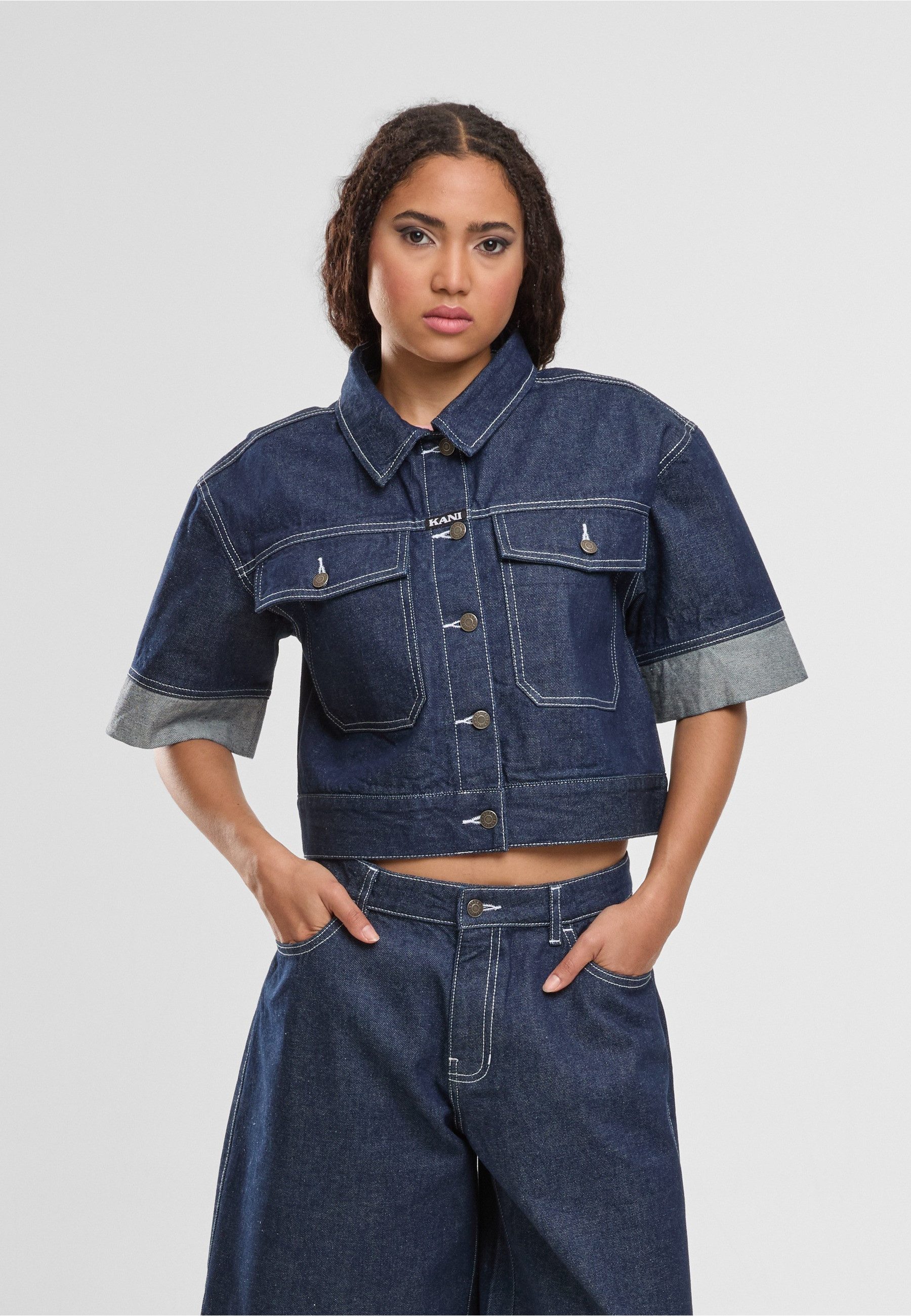 Karl Kani Jeansjacke Karl Kani Retro Denim Shirt (1-St)