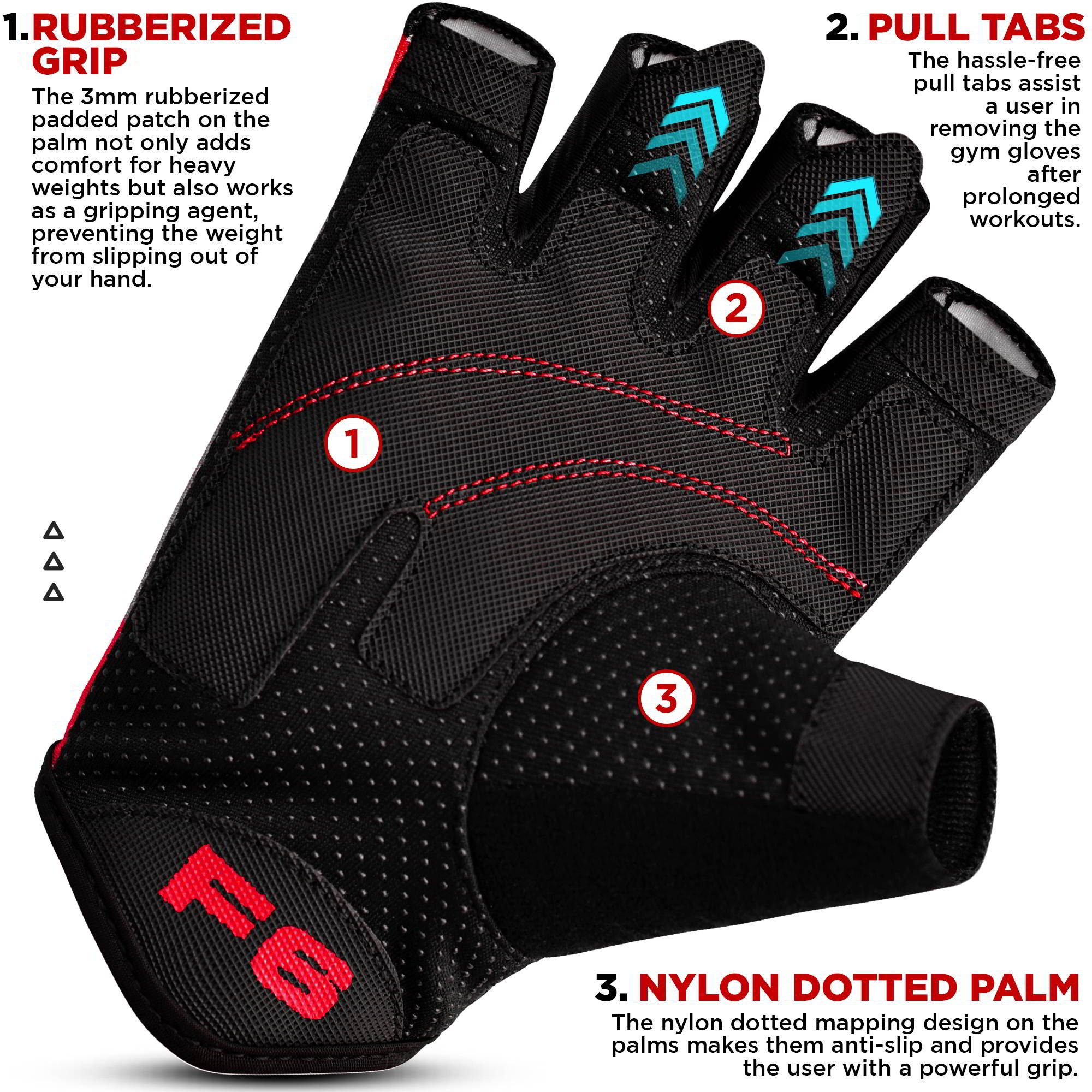 RDX Trainingshandschuhe RDX Fitness Handschuhe, Trainingshandschuhe, Workout Handgelenkschutz