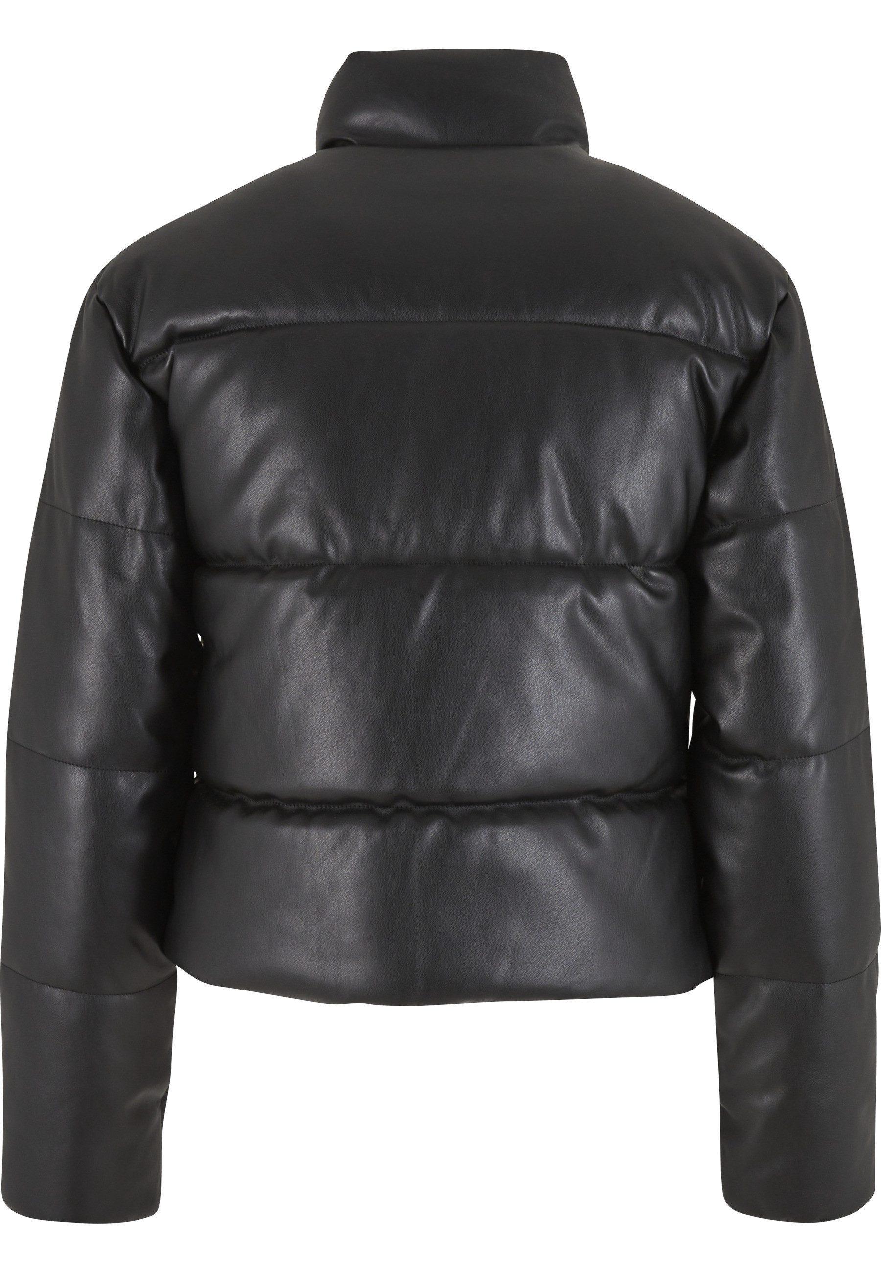 URBAN CLASSICS Allwetterjacke Urban Classics Ladies Synthetic Leather Puffer Jacket (1-St)
