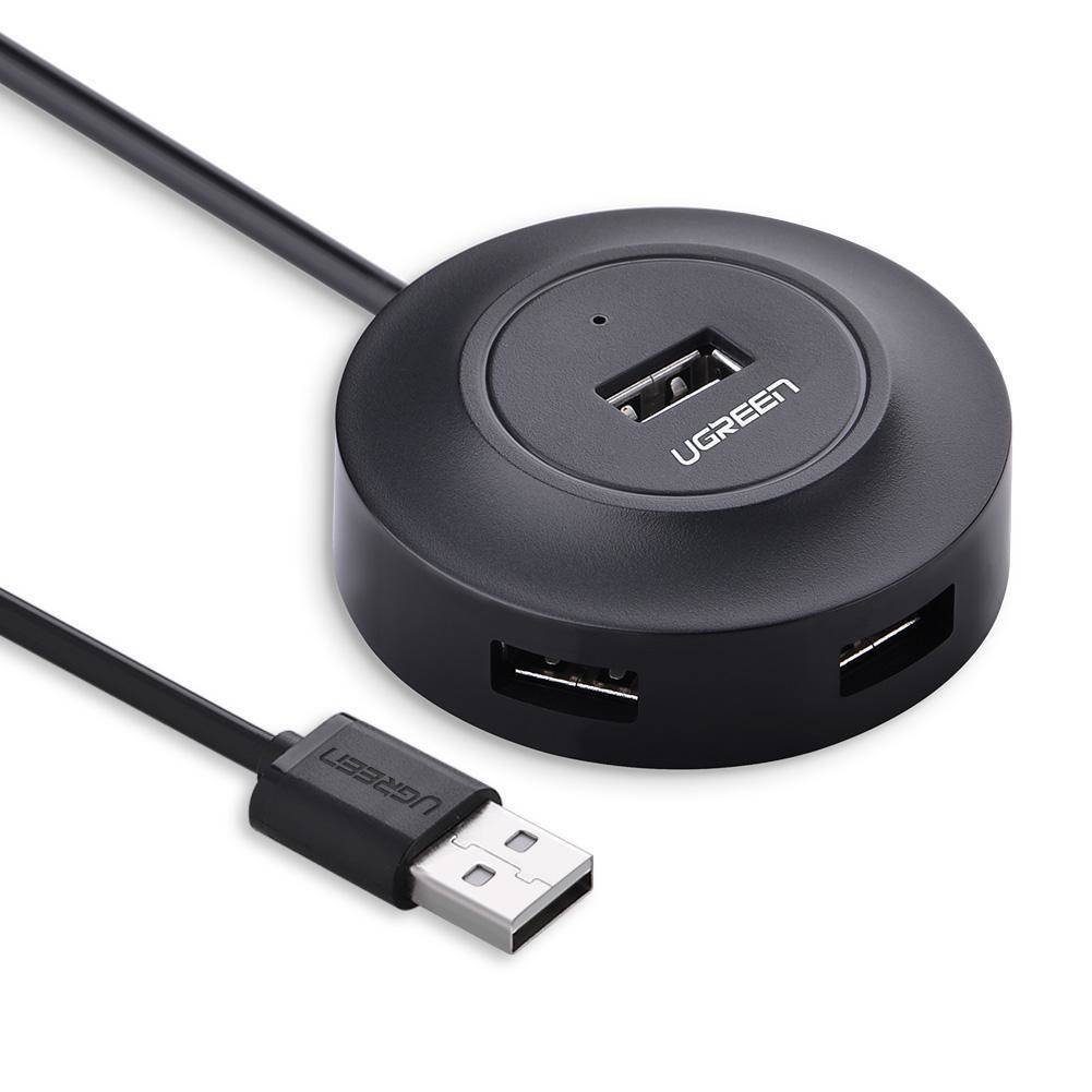 USB-Verteiler Hub Adapter 4in1, 4x Hochgeschwindigkeits-Mini-USB 2.0, 1m Schwarz