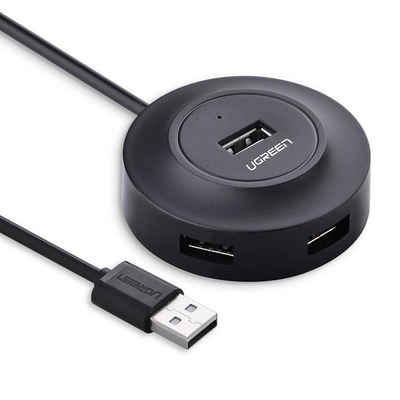 COFI 1453 USB-Verteiler Hub Adapter 4in1, 4x Hochgeschwindigkeits-Mini-USB 2.0, 1m Schwarz