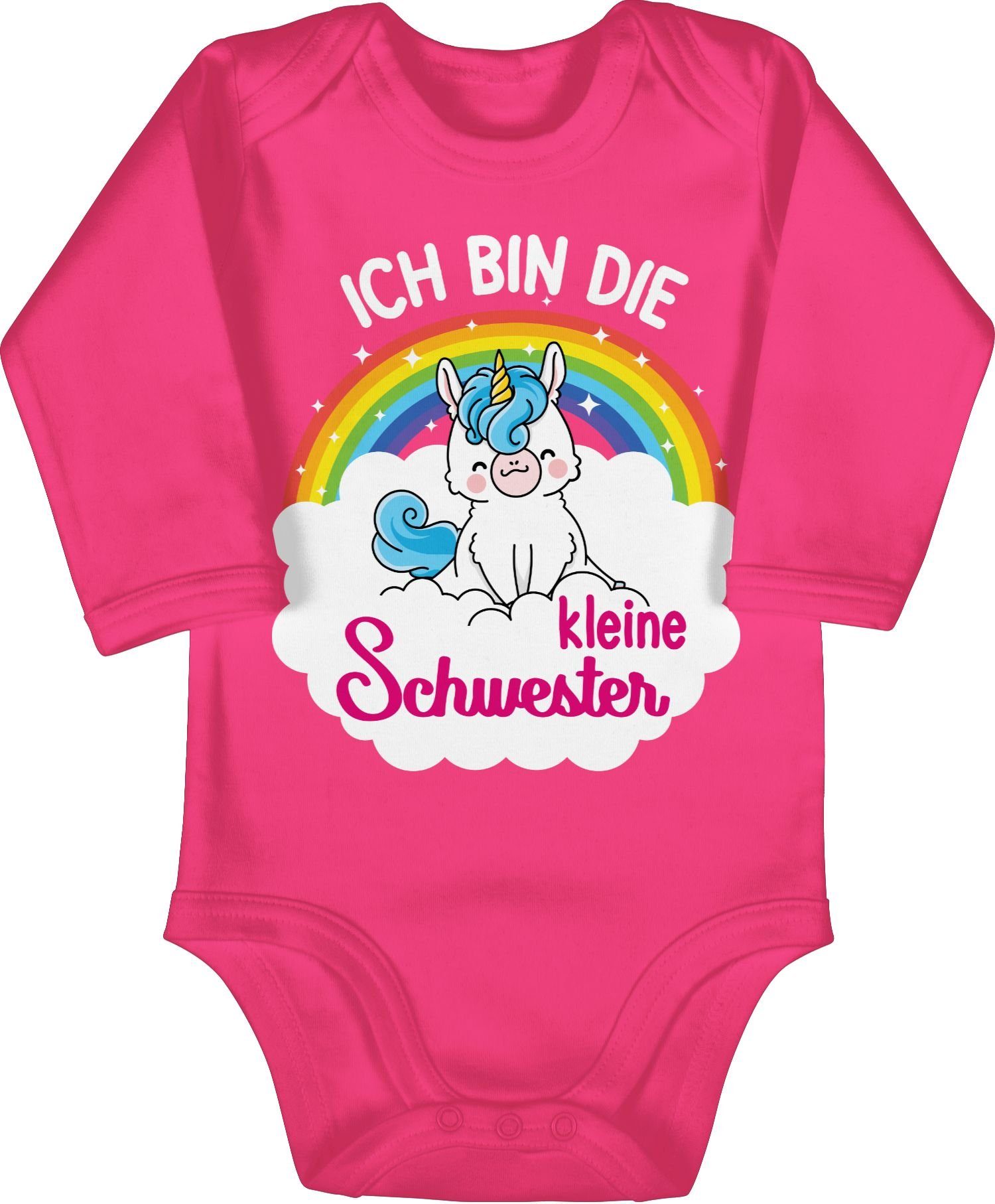 Shirtracer Shirtbody Schwester mit die Fuchsia kleine Einhorn 1 Schwester bin - Ich Kleine