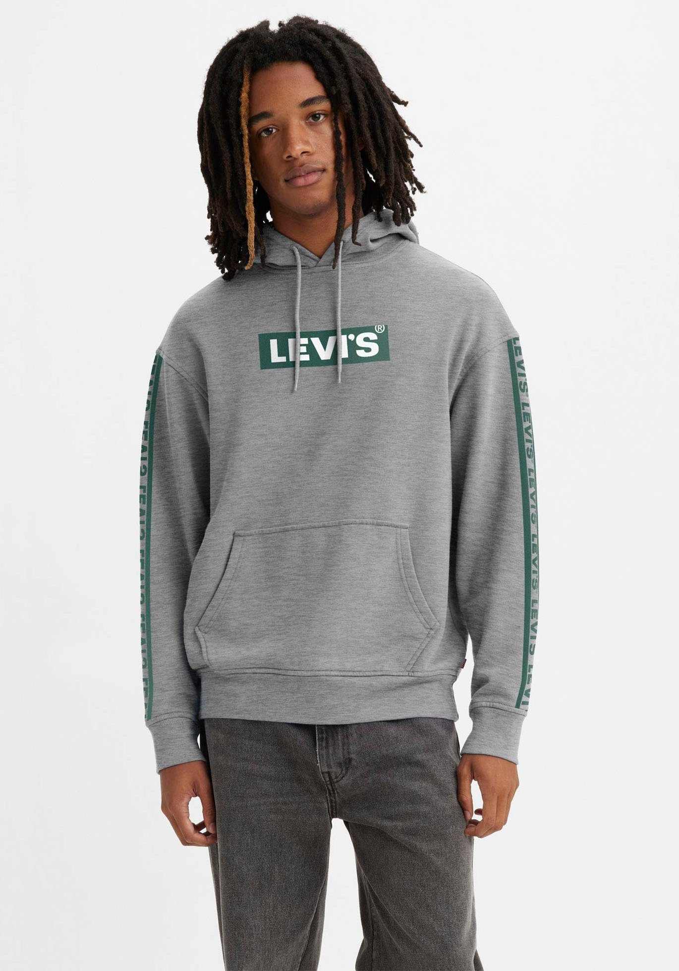 Levi's® Hoodie RELAXED GRAPHIC in melierter Optik mit Logoschriftzug an den Ärmeln