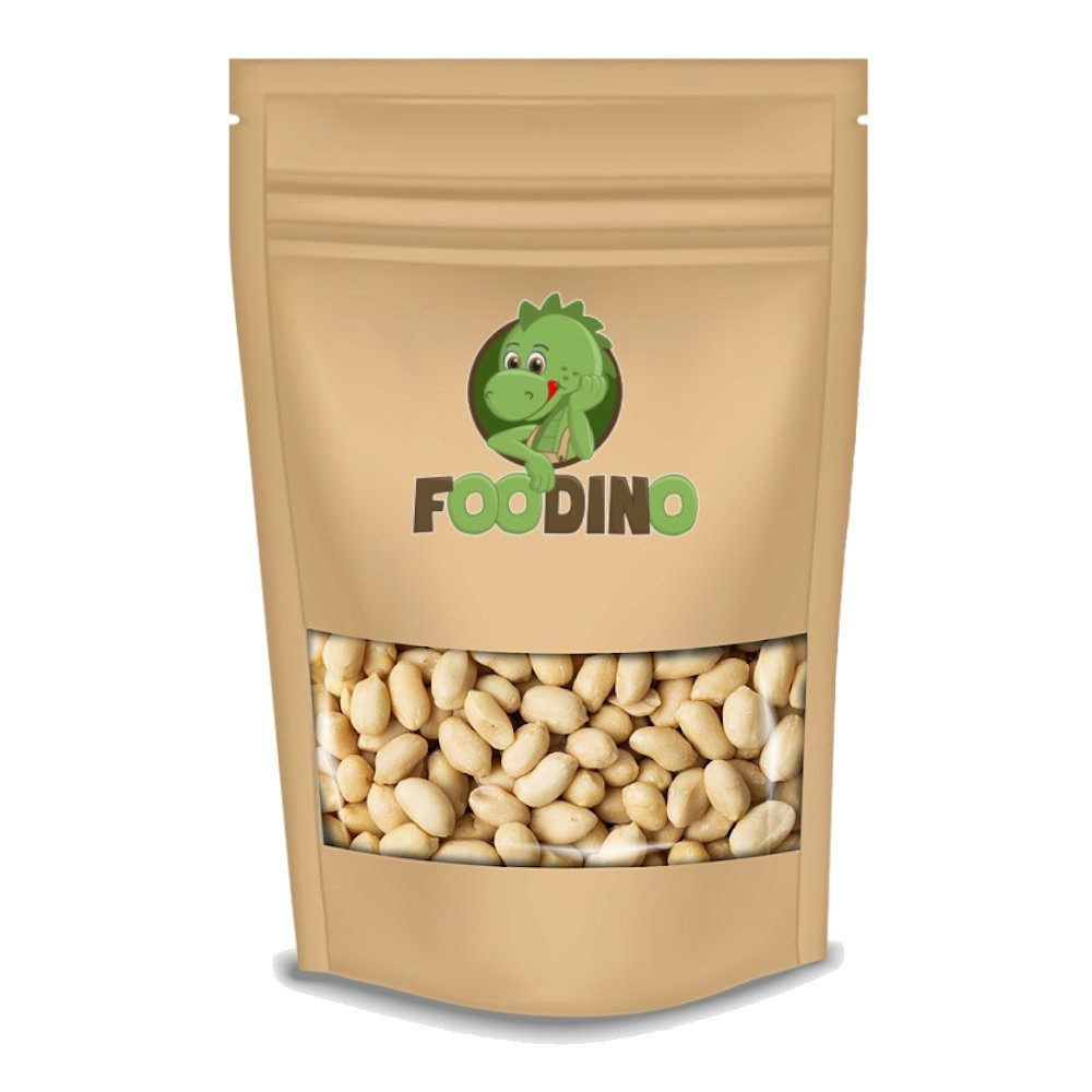 Foodino Nüsse Erdnüsse naturbelassen, 1 x, Ganze Kerne blanchiert