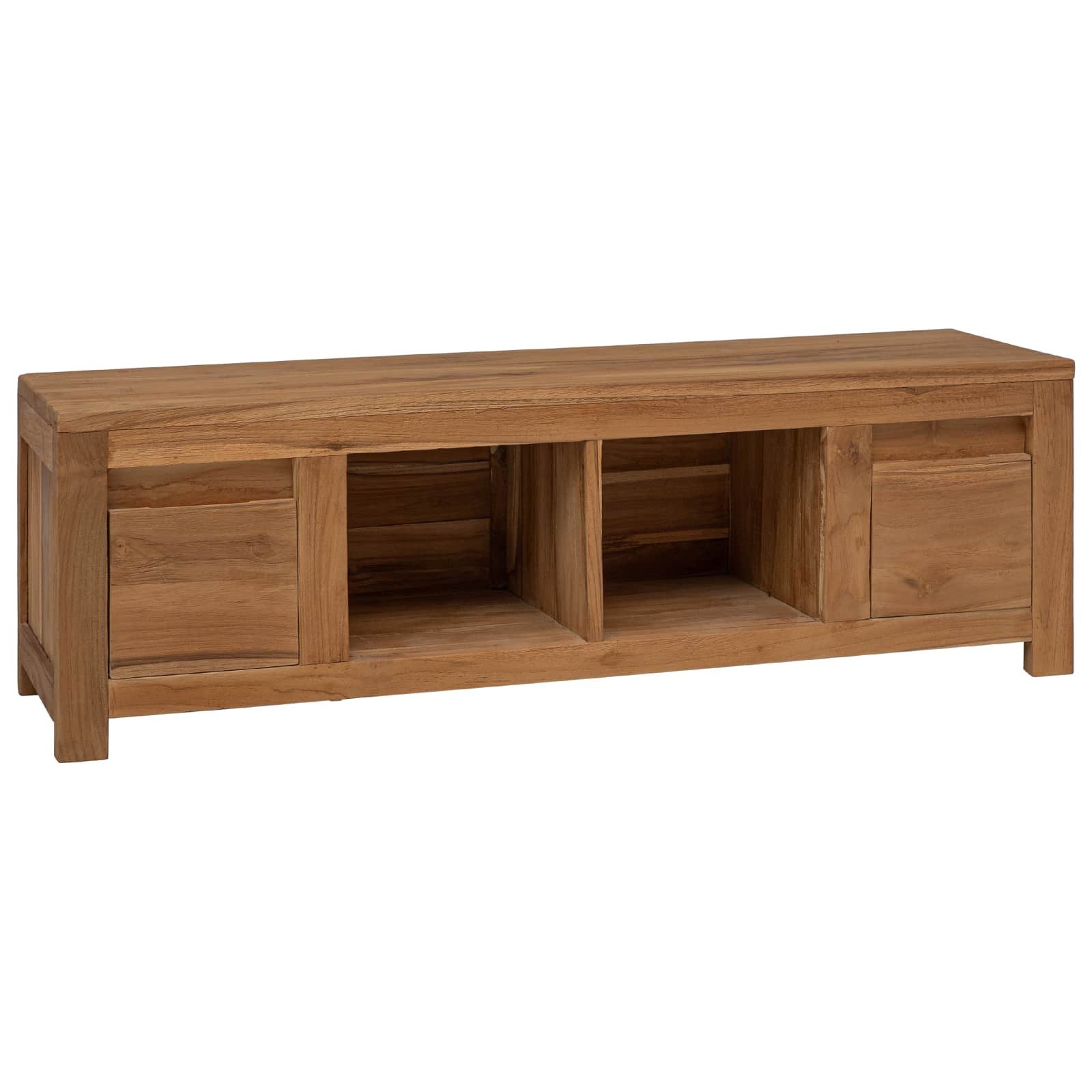 vidaXL TV-Schrank TV-Schränk 110 x 30 x 35 cm Natur Massivholz (1-St)