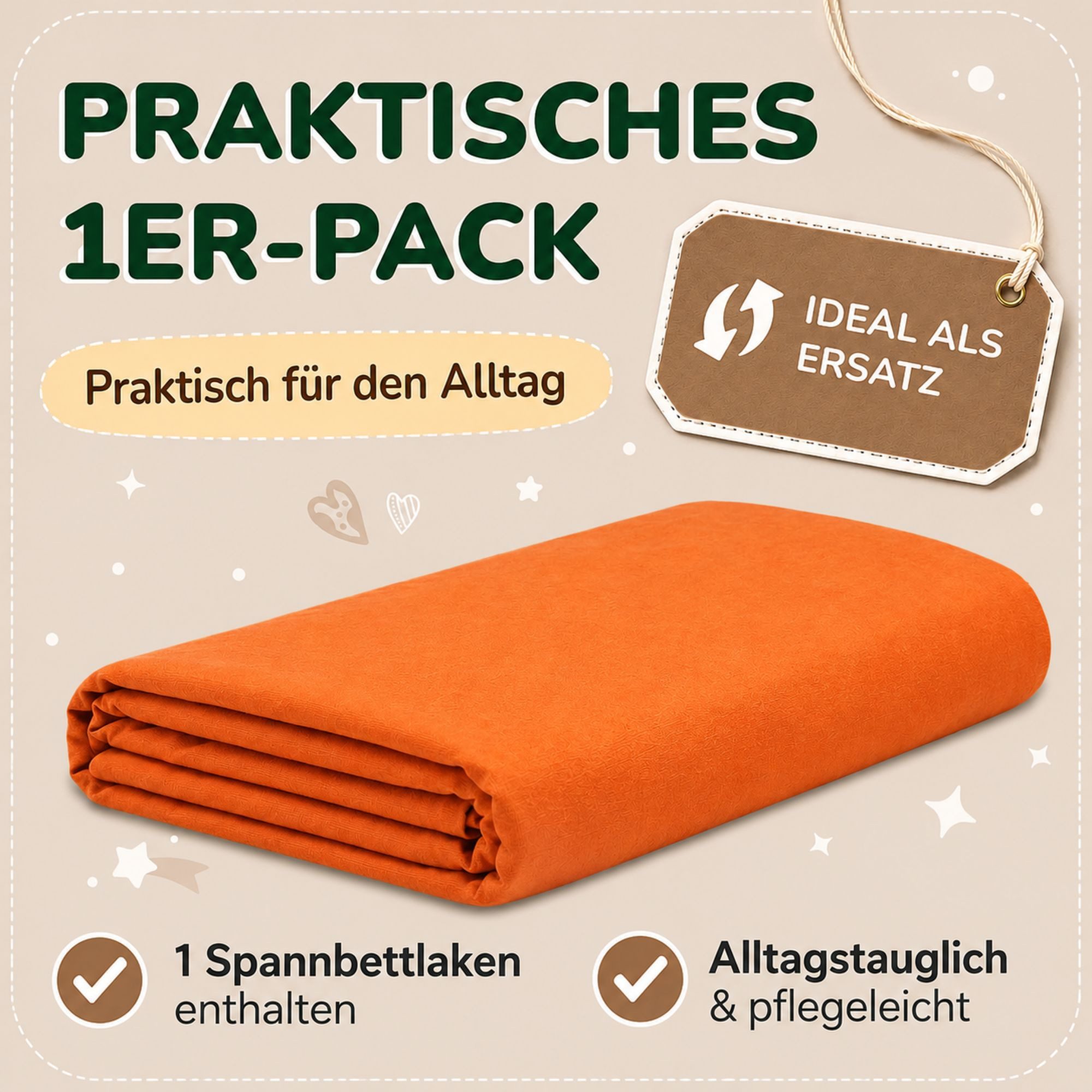 leevitex® Spannbettlaken in verschiedenen Größen und Farben, Jersey aus 100% Baumwolle, Jersey, Gummizug: rundum, (1 Stück), für Kinder- & Standardmatratzen, OE – Bild 5 von 5