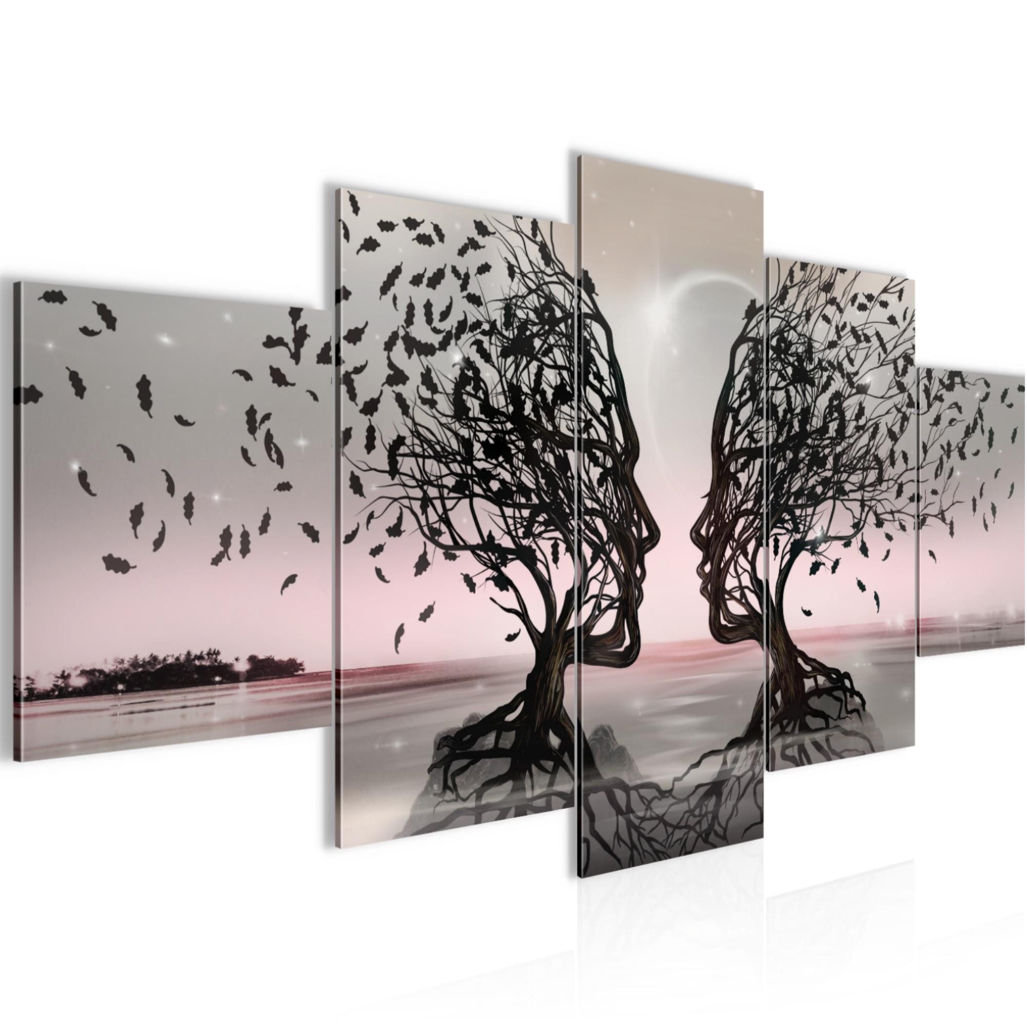 Runa Art Wandbild Wandbilder Wohnzimmer XXL Liebespaar Moderne Bilder 200 x 100 cm