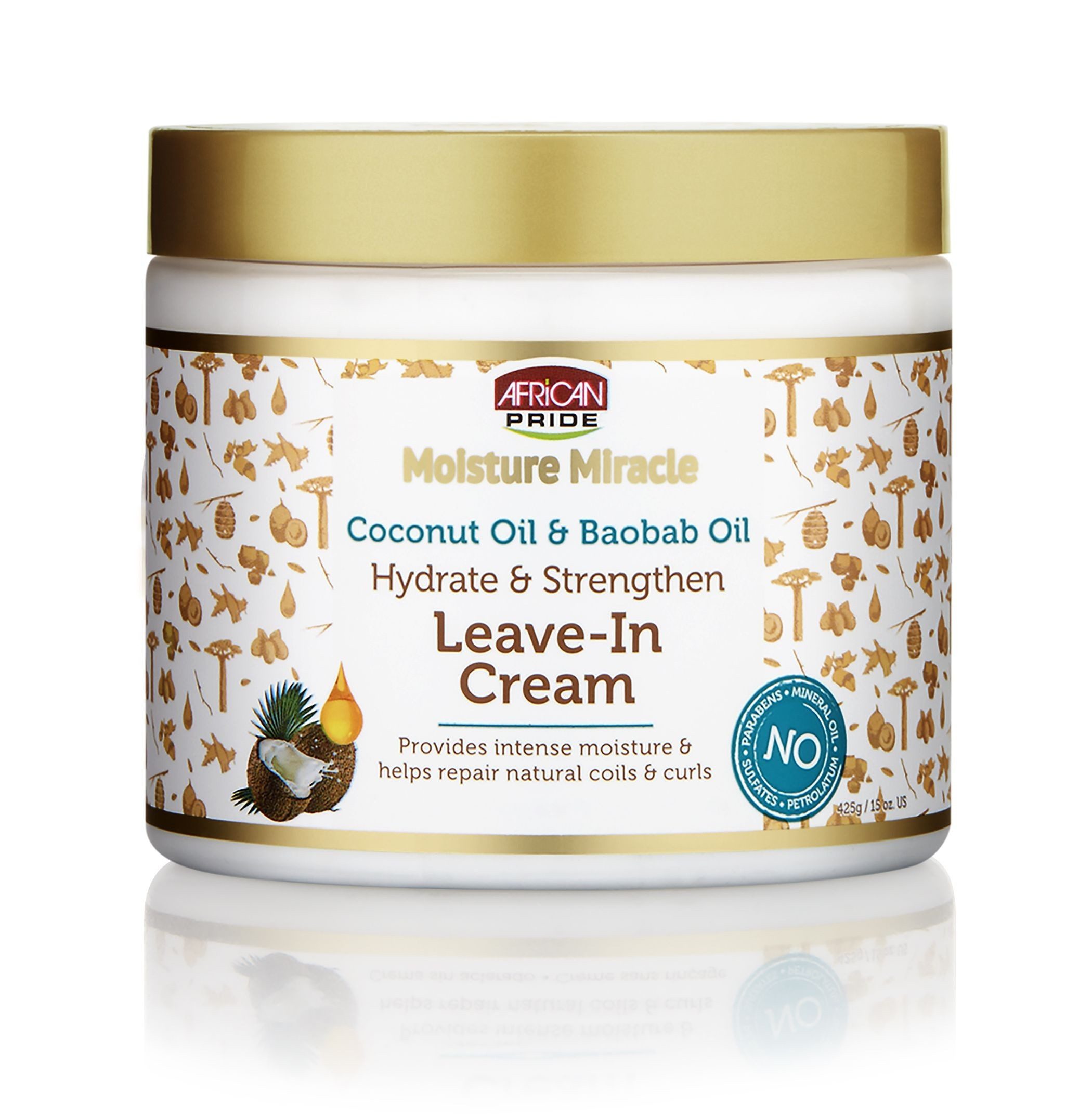 African Pride Leave-in Pflege African Pride Moisture Miracle Coconut Baobab Leave In Cream 425g