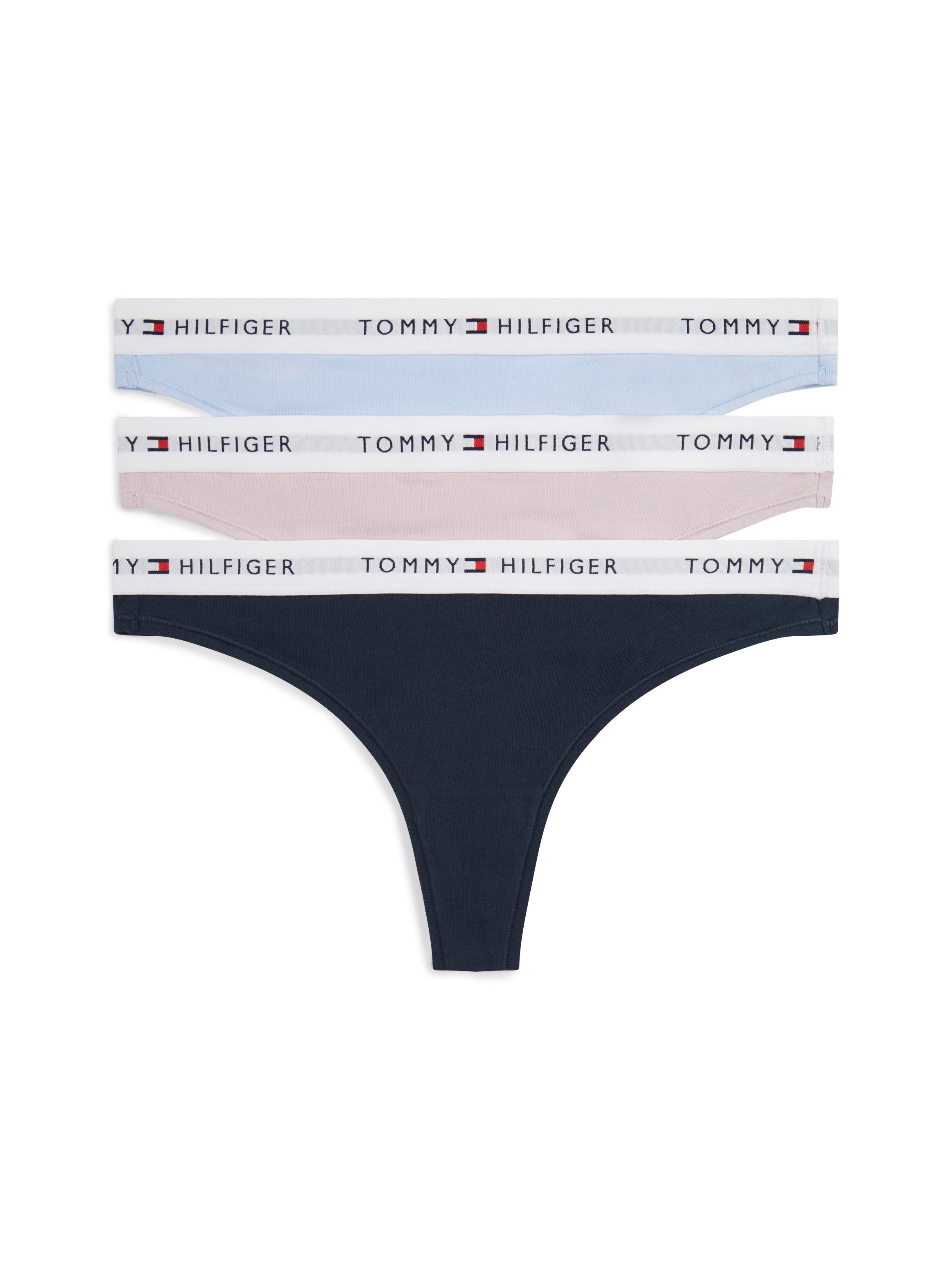 Tommy Hilfiger Underwear String (Packung, 3-St., 3er) mit Logoschriftzug
