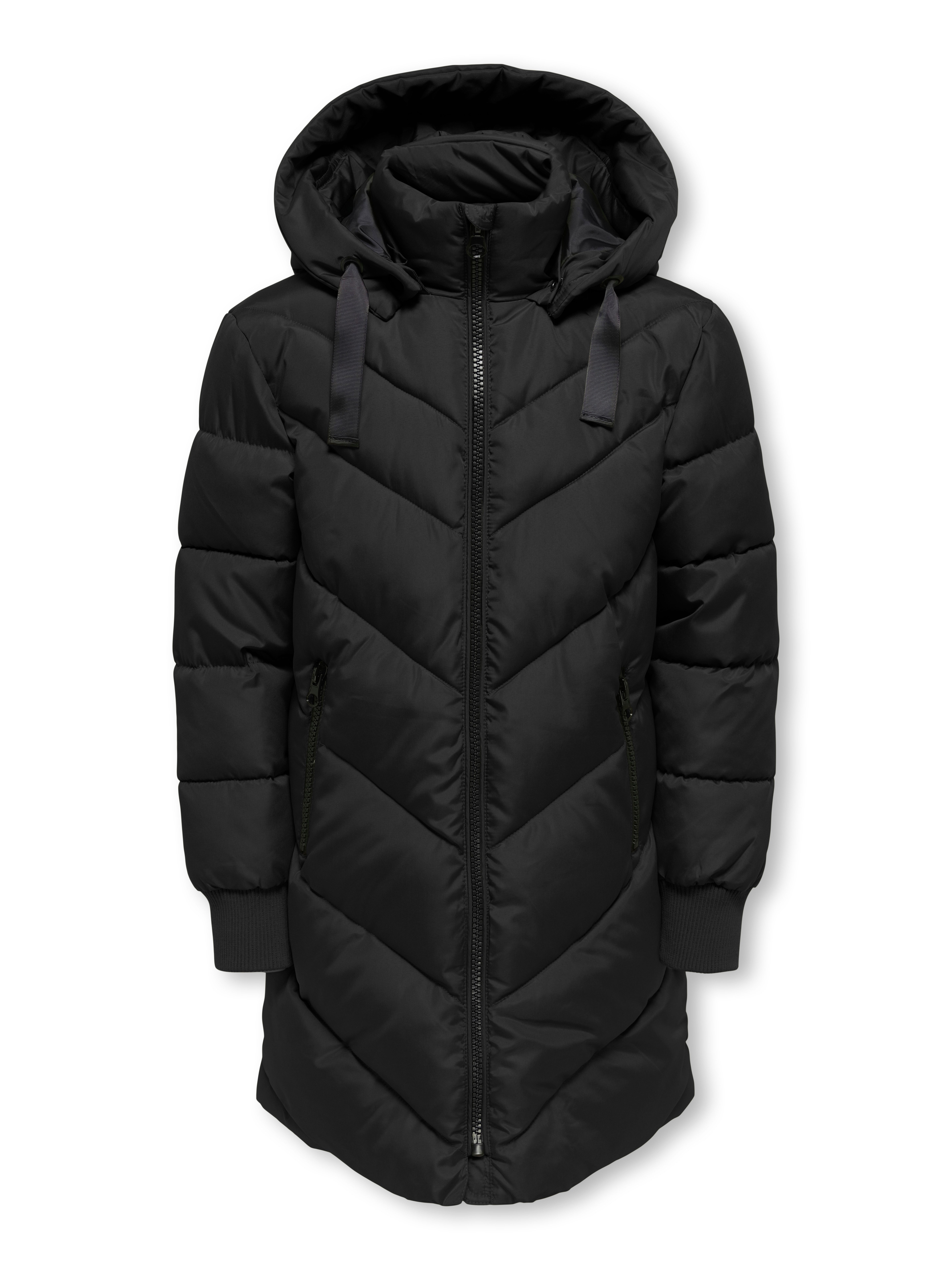 KIDS ONLY Steppjacke KOGSKYLAR HOOD JACKET VD OTW Langjacke mit abnehmbarer Kapuze
