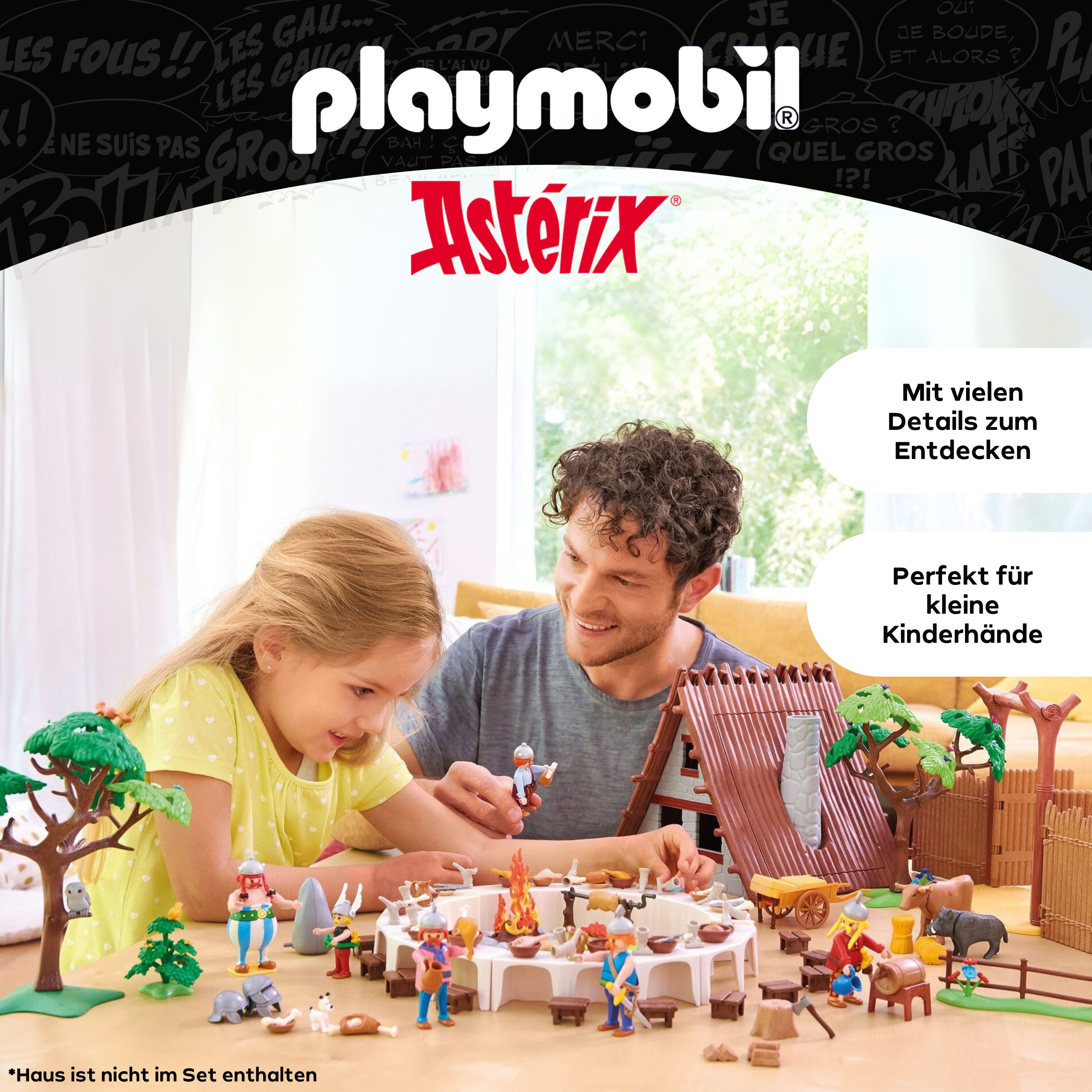 Playmobil® Asterix: Das Dorfbankett (71827), Playmobil Asterix Konstruktions-Spielset, (159 St), Made in Europe – Bild 3 von 5