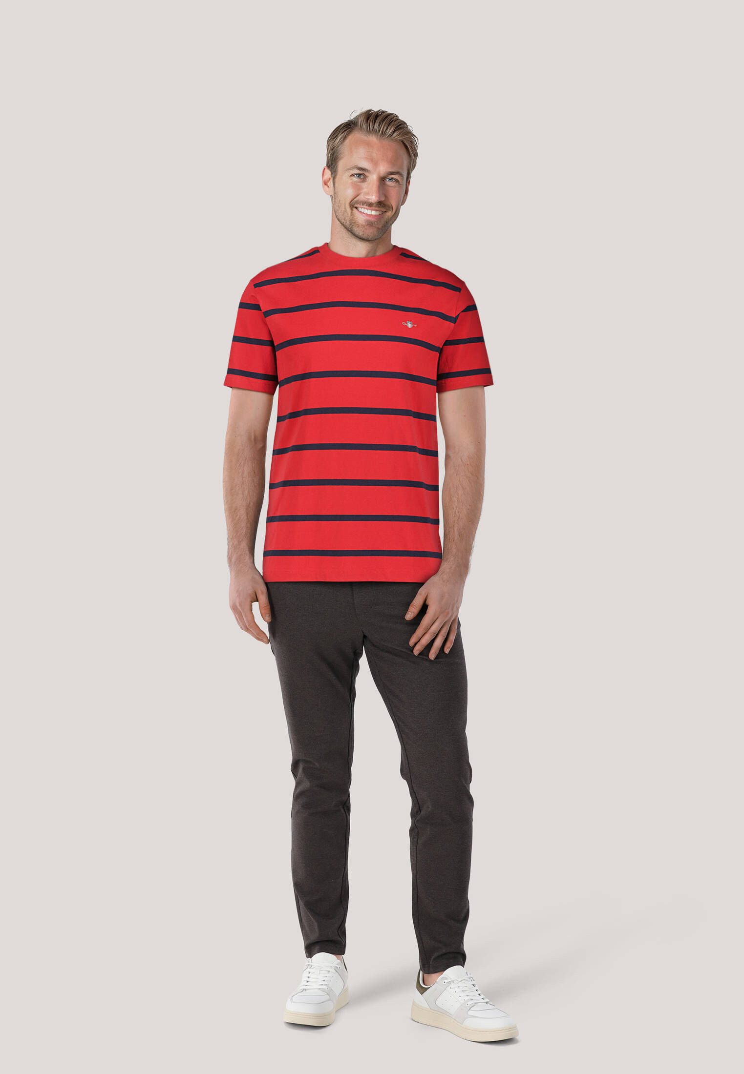 Gant T-Shirt Herren T-Shirt aus Bio-Baumwolljersey günstig online kaufen
