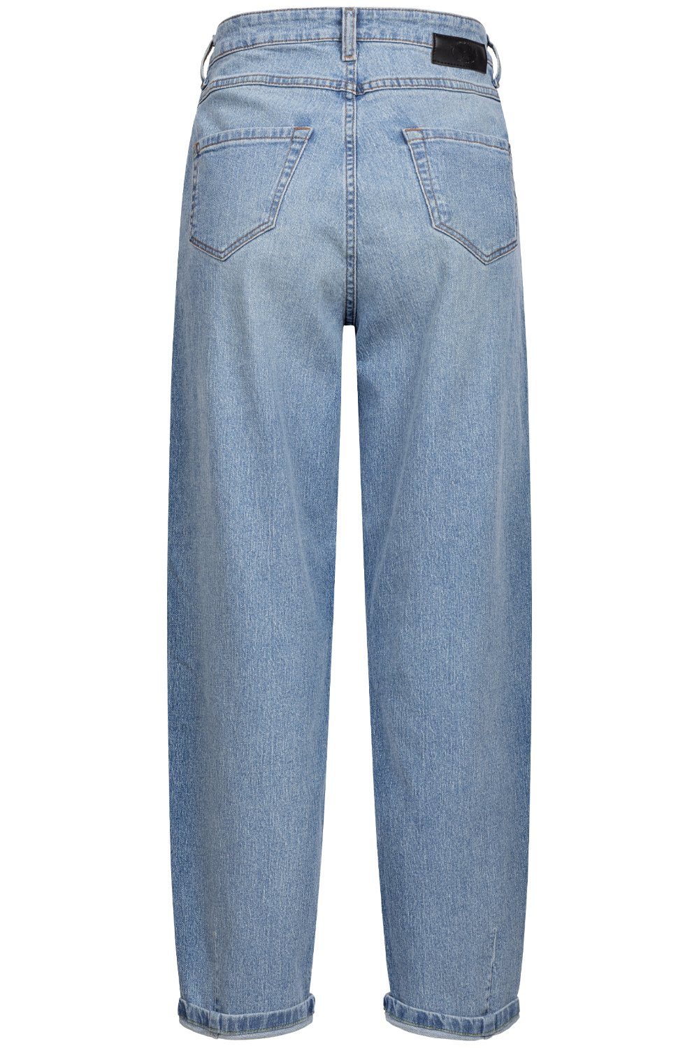 Feuervogl Weite Jeans fv-Bel:la, Balloon 5-Pocket-Style, Waist, High Hemp High Jeans Balloon Waist, Jeans, Summersky Denim