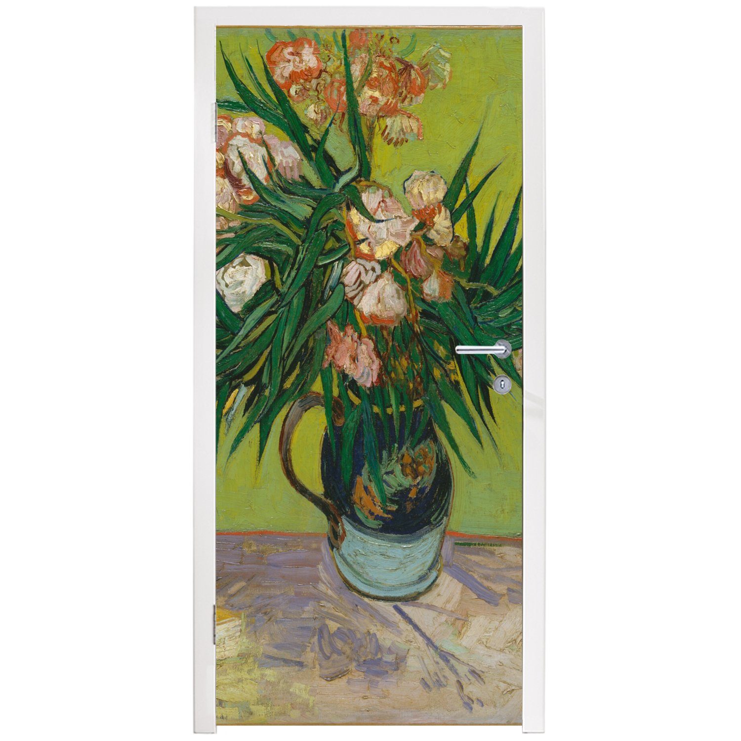 MuchoWow Türtapete Der (1 van Gogh, Türaufkleber, Fototapete für Tür, Matt, 75x205 St), Vincent - bedruckt, cm Oleander