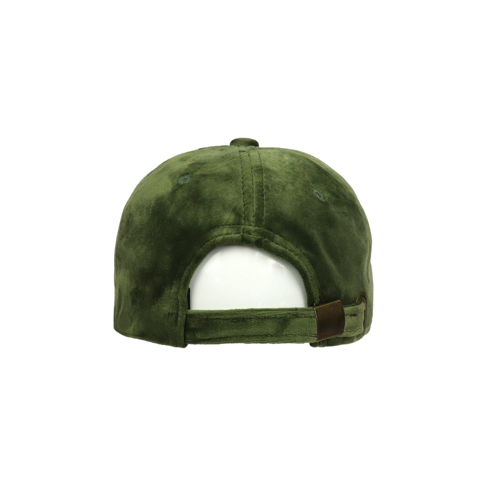 ZEBRO Baseball Samt-Cap mit Belüftungslöchern grün Cap