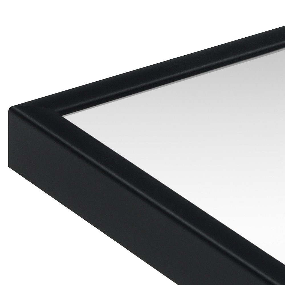 WANDStyle Wandspiegel H270, Schwarz, matt, aus Aluminium im Stil Modern
