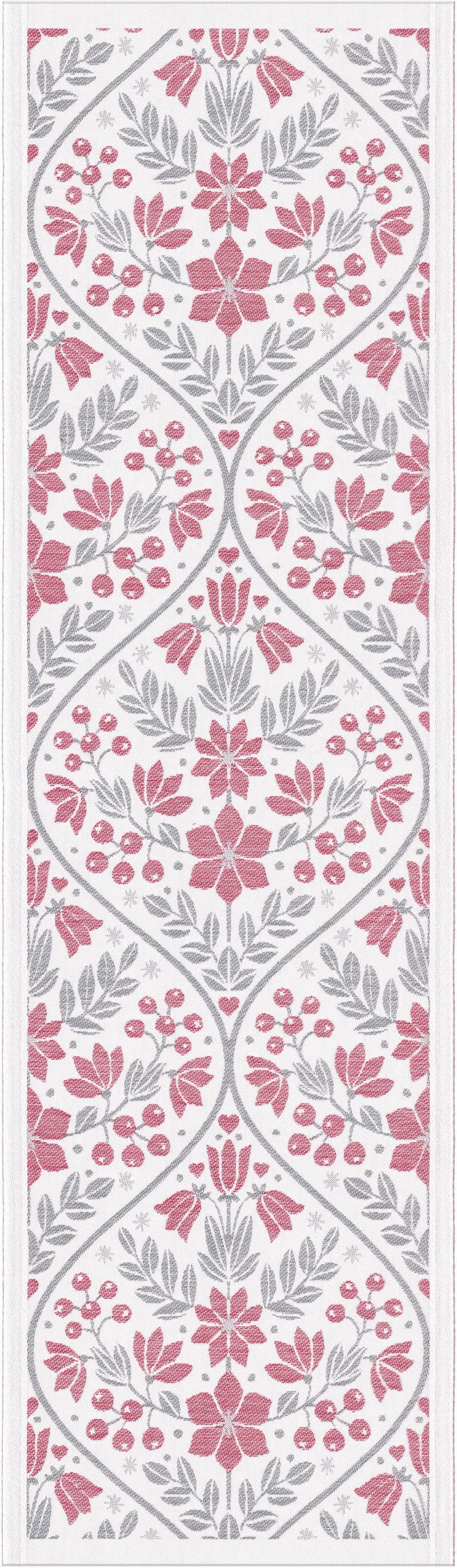 EKELUND MASTER WEAVERS 1692 Tischläufer Tischläufer Ellen rot 35x120 cm, gewebt