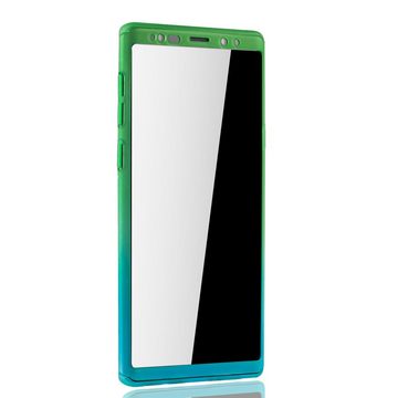König Design Handyhülle Samsung Galaxy Note 9, Samsung Galaxy Note 9 Handyhülle 360 Grad Schutz Full Cover Mehrfarbig