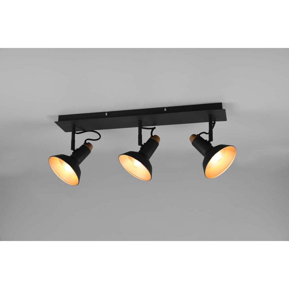 Wohnzimmerlampe Deckenstrahler, etc-shop verstellbar Deckenlampe schwarz Strahler Deckenleuchte