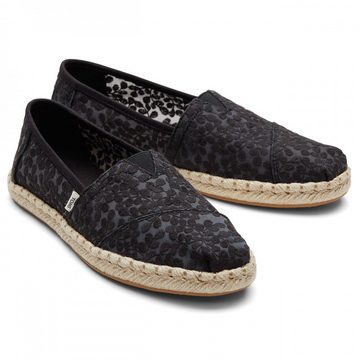 TOMS Black Botanik Alpargata, vegane Schuhe Sandale