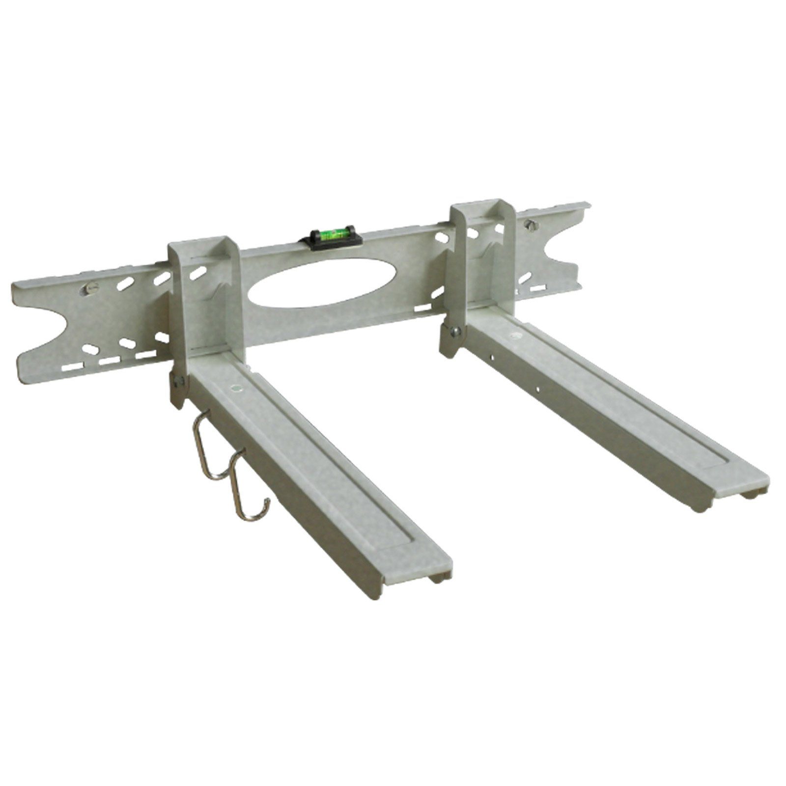 Drall Instruments Mikrowellen-Wandhalterung H75S, (1-tlg., Universal Mikrowellenhalter für Mikrowele, Backofen, Mini-Ofen, silber)