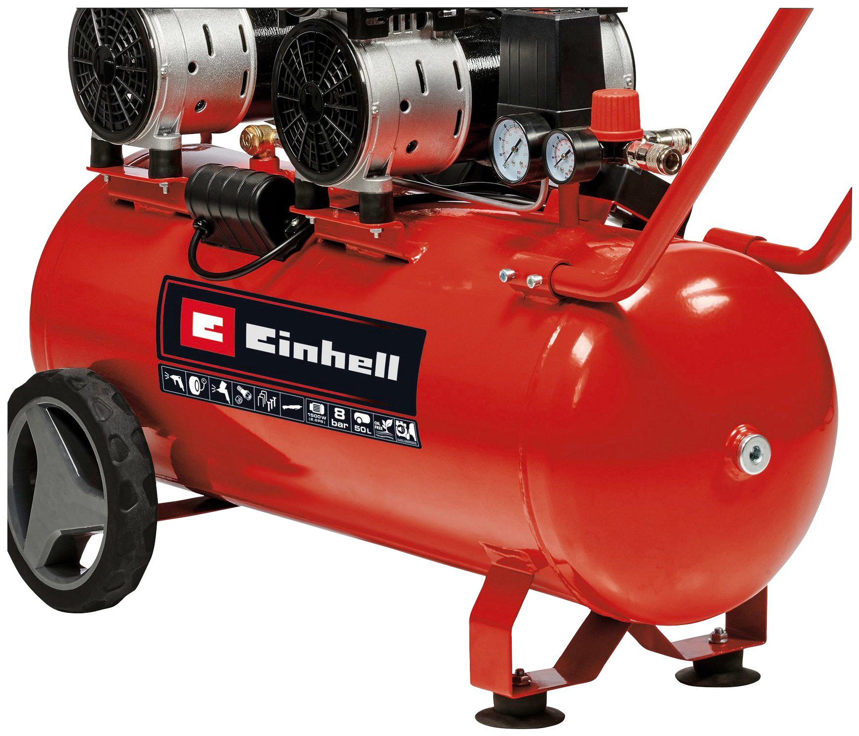 Einhell Kompressor TE-AC 50 1500 8 bar, 50 l Silent, max. W