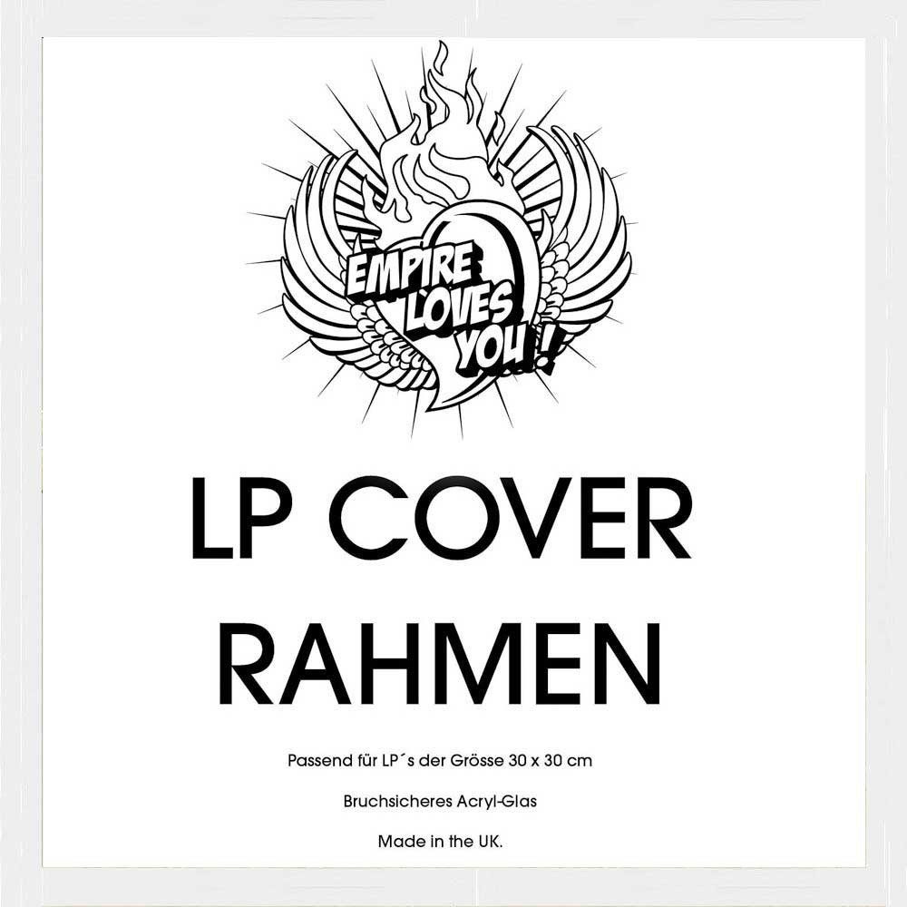 Bilderrahmen LP Plattencover Rahmen - Wechselrahmen - weiss - innen 31,5x31 günstig online kaufen