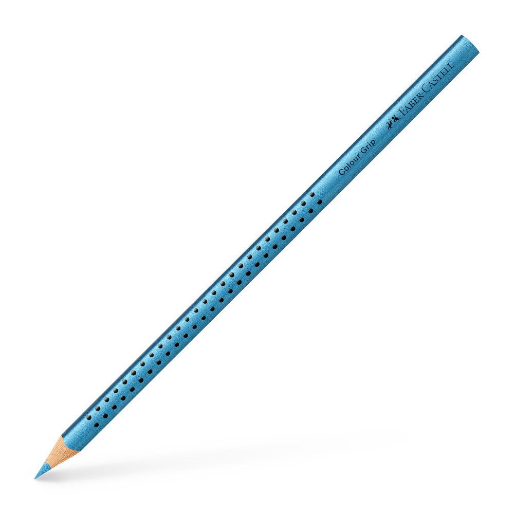 Faber-Castell Buntstift Faber-Castell Colour Grip Buntstift Blue Metallic (1 Stift)