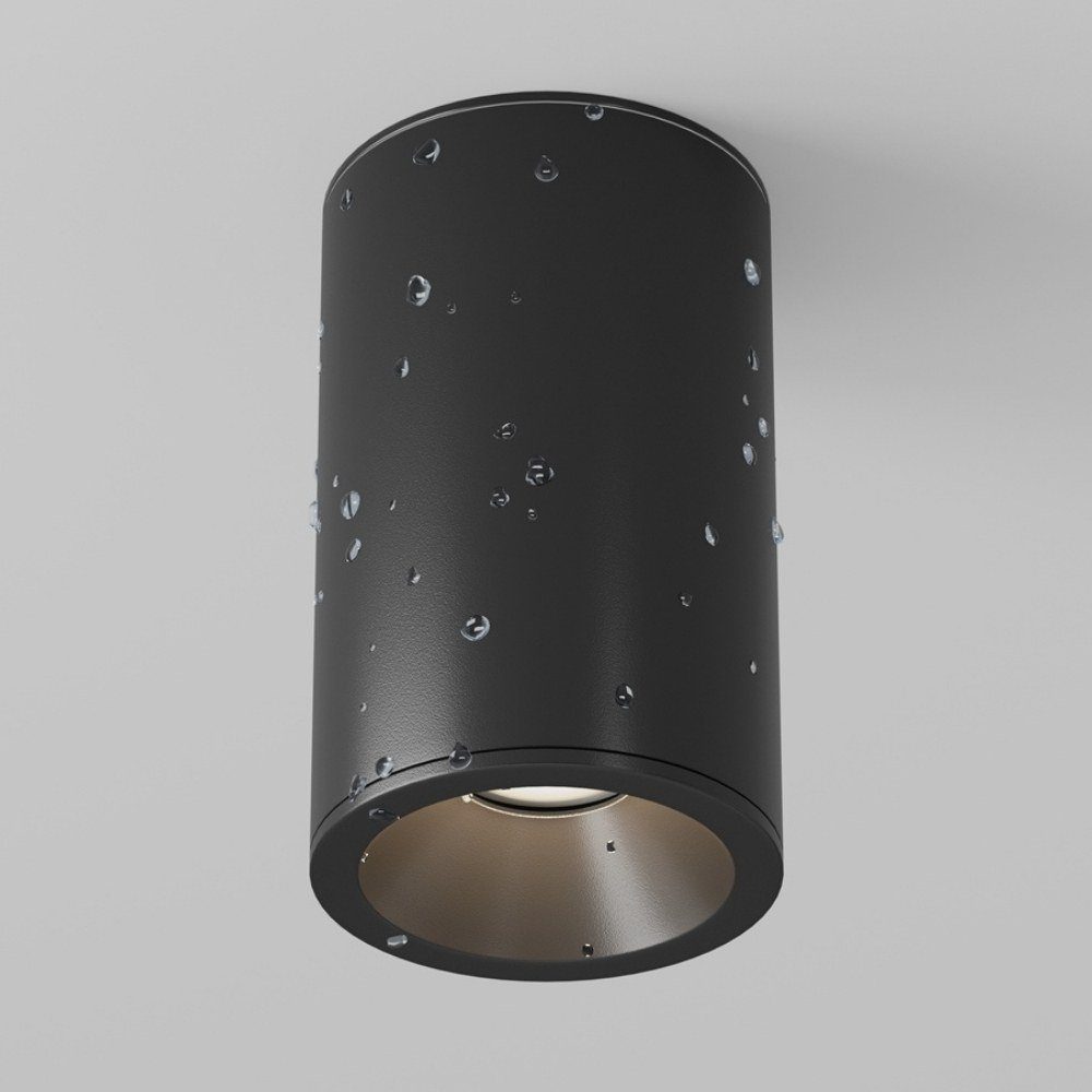 click-licht Spiegelleuchte Deckenaufbauleuchte Zoom Leuchtmittel keine Badezimmer Lampen enthalten: in Schwarz IP65 Badezimmerlampen, für Angabe, das GU10 Nein, Badleuchte, 105mm, warmweiss
