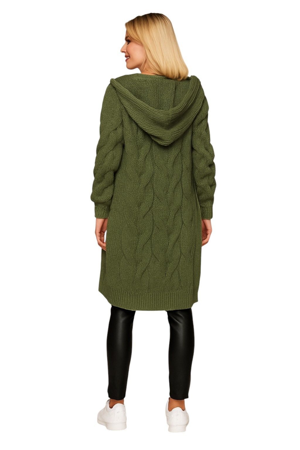 Worldclassca Kapuzenstrickjacke Worldclassca lange Strickjacke Zopfmuster C günstig online kaufen