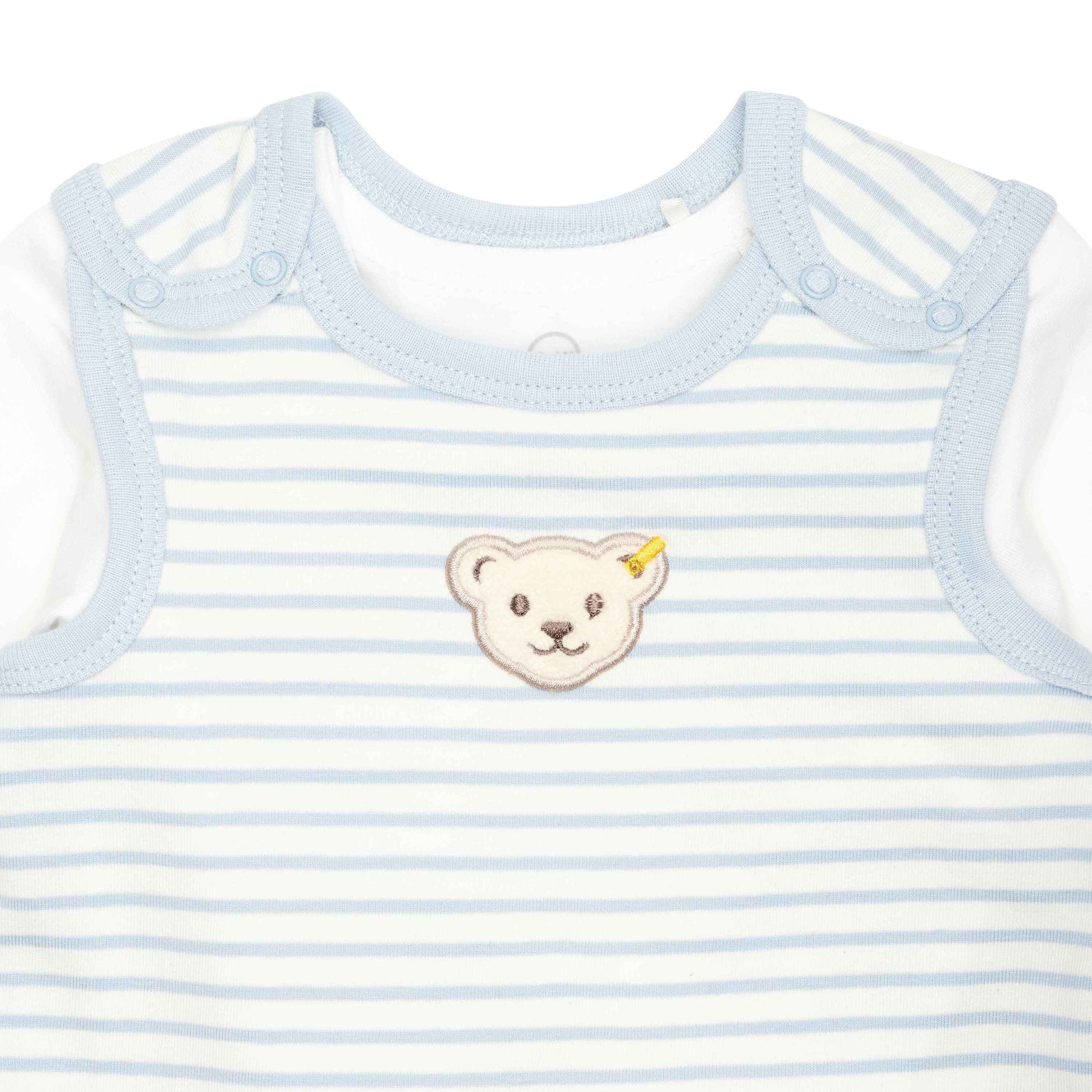 Steiff Shirt, Strampler, Jäckchen, Mütze & Schühchen Set Strampler + T-Shirt langarm GOTS