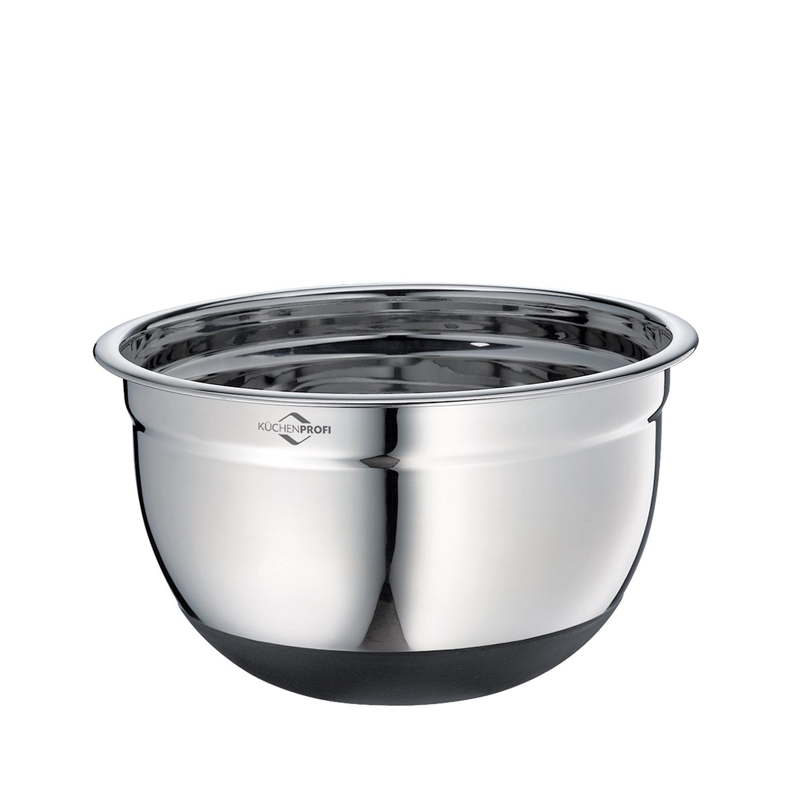 Küchenprofi Rührschüssel Rührschüssel rutschfest aus Edelstahl, Edelstahl, Silikon, (1-tlg)