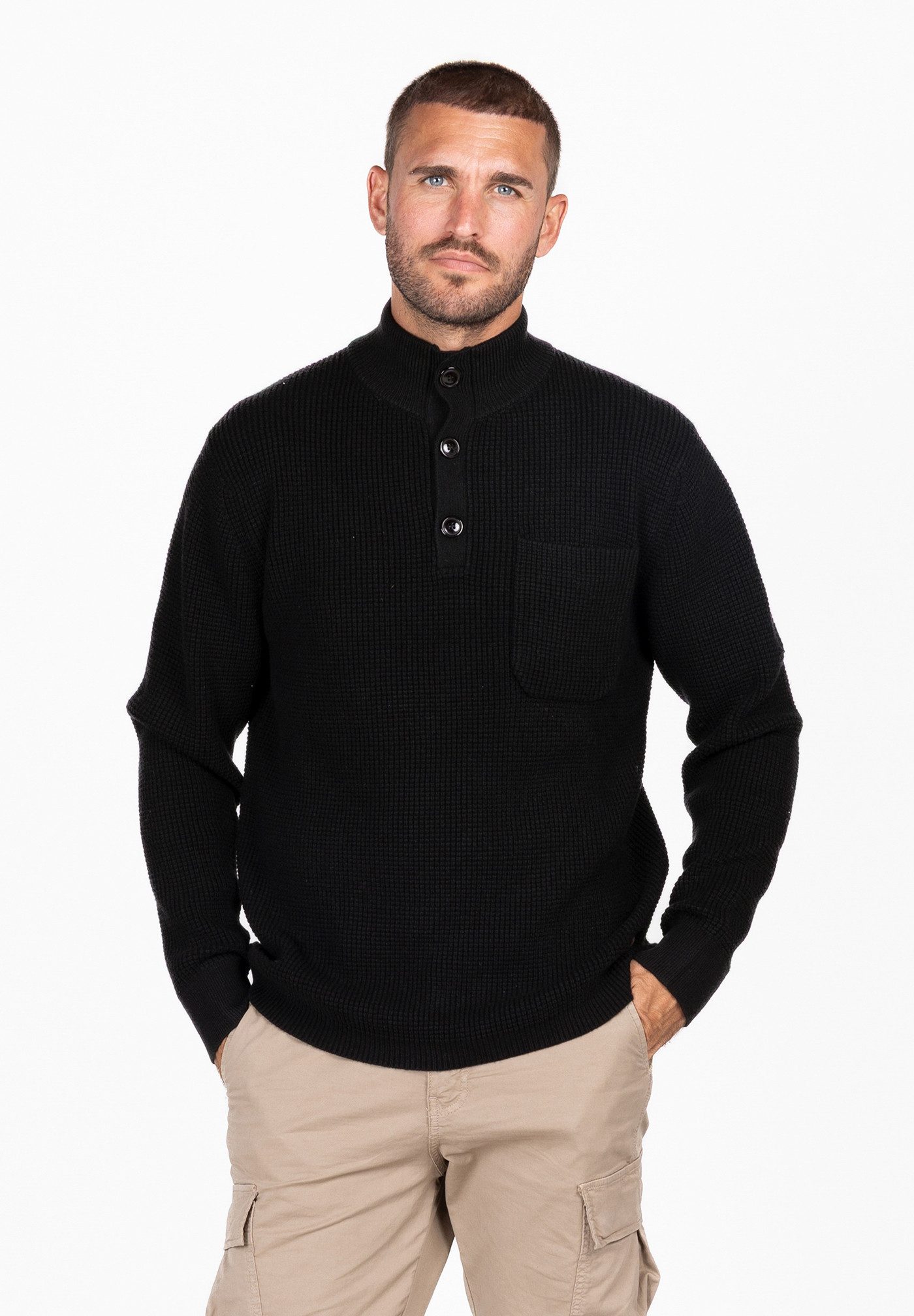 Key Largo Rundhalspullover MST KLFULHAM troyer (1-tlg)