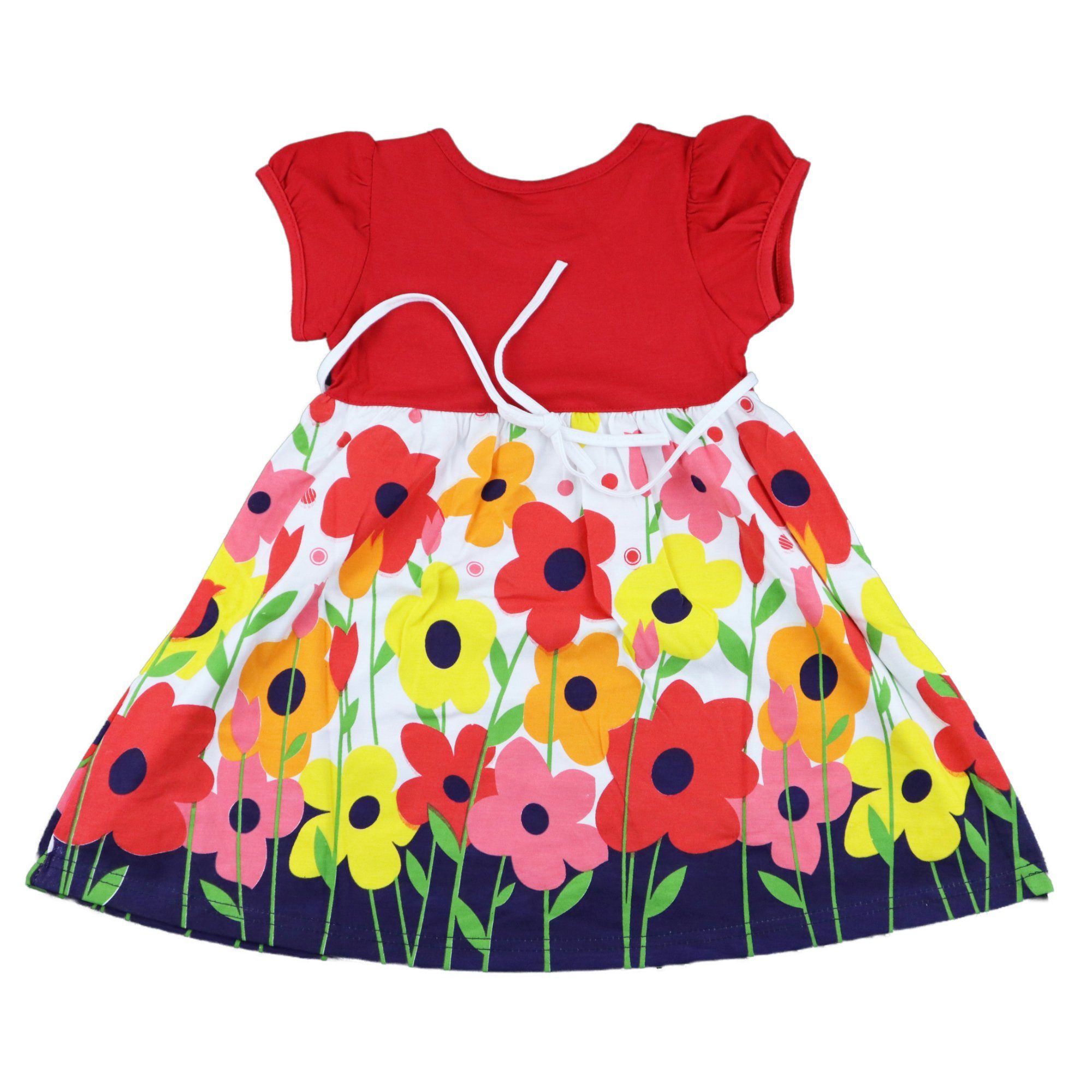 WS-Trend Sommerkleid Blumen Schmetterling Mädchen Kleid Gr. 98 bis 116