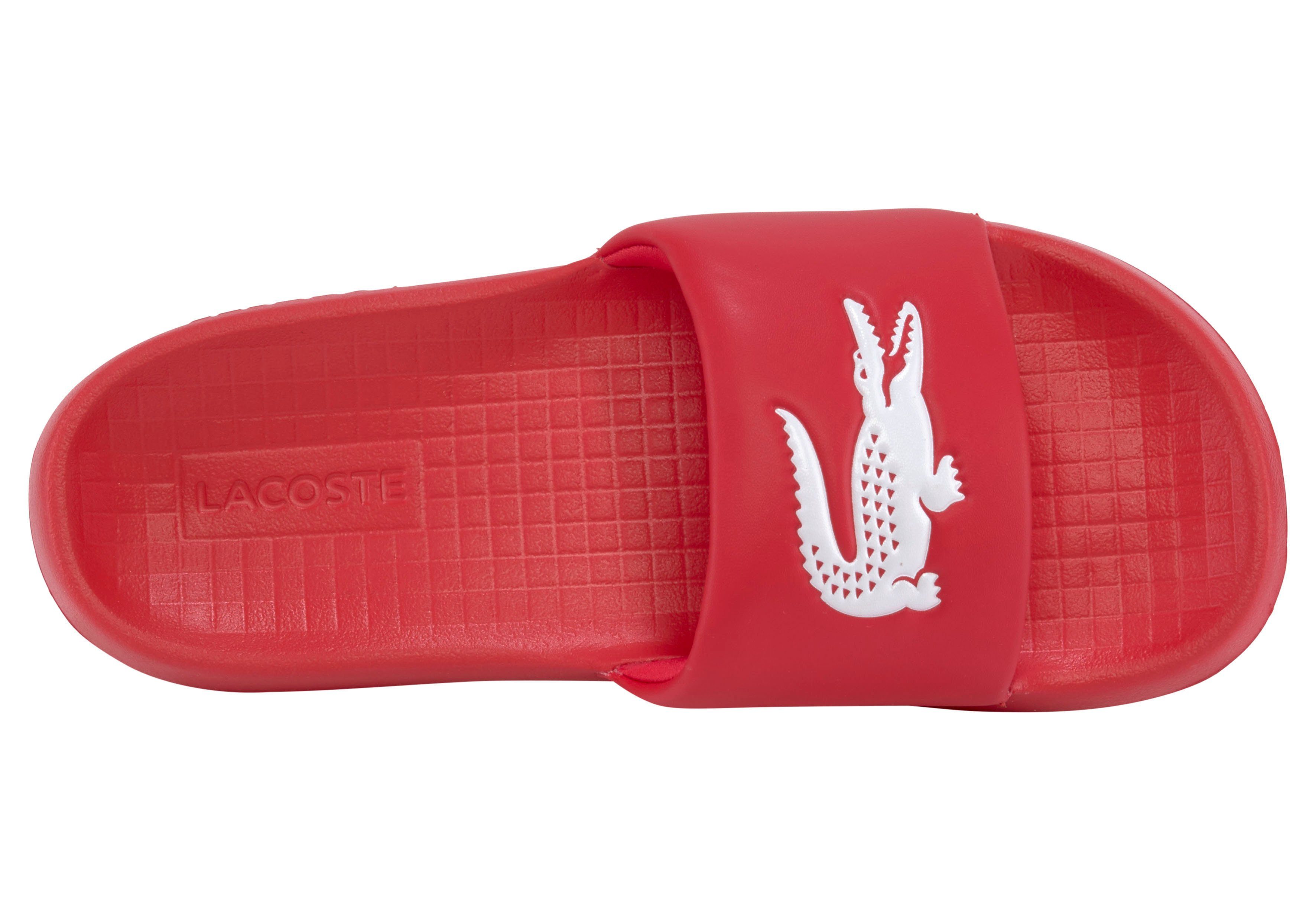 Lacoste CROCO 123 1 rot CMA 1.0 Badesandale