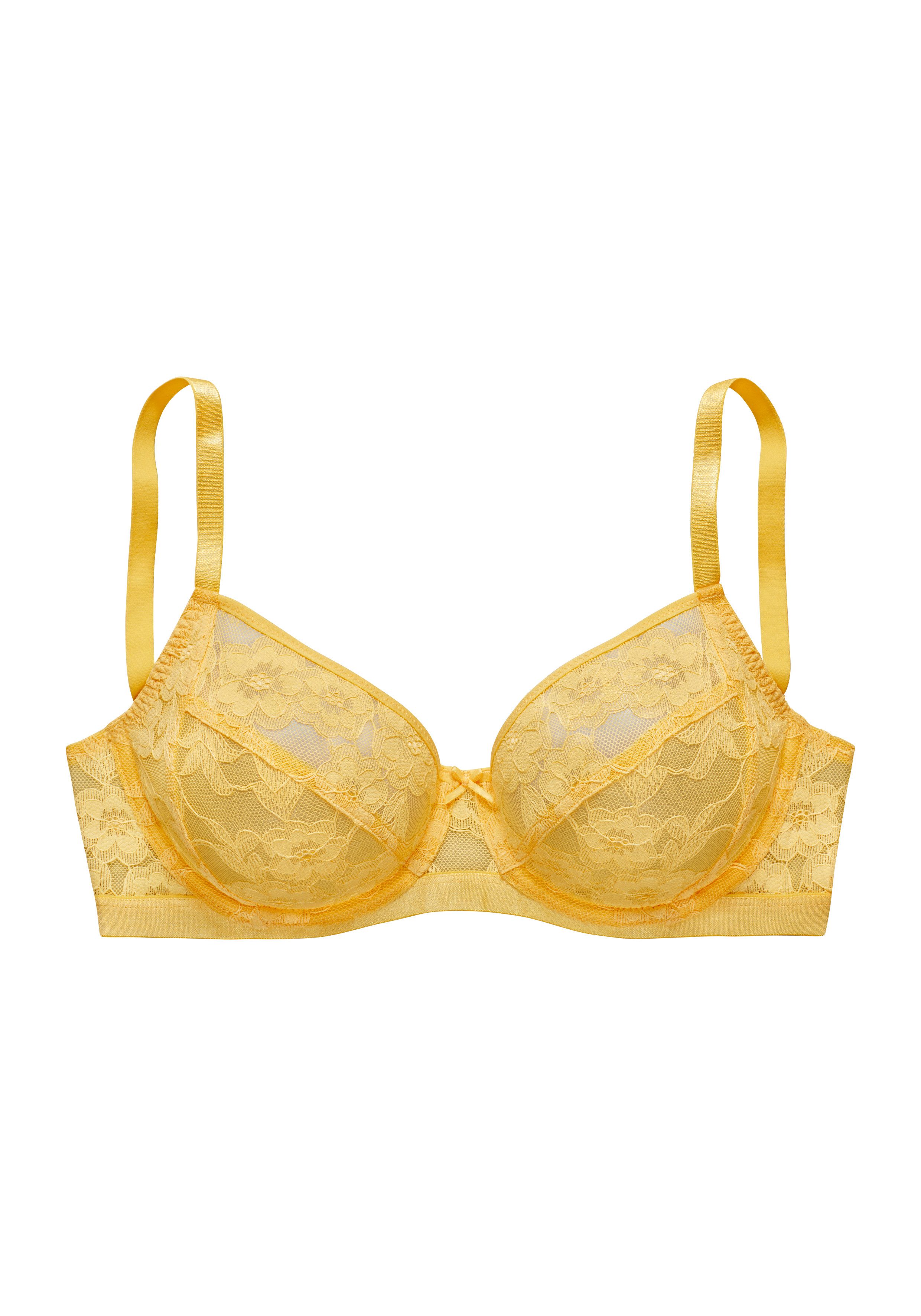 LASCANA Bügel-BH aus zarter, elastischer Jacquardspitze und feinem Mesh, sexy Dessous