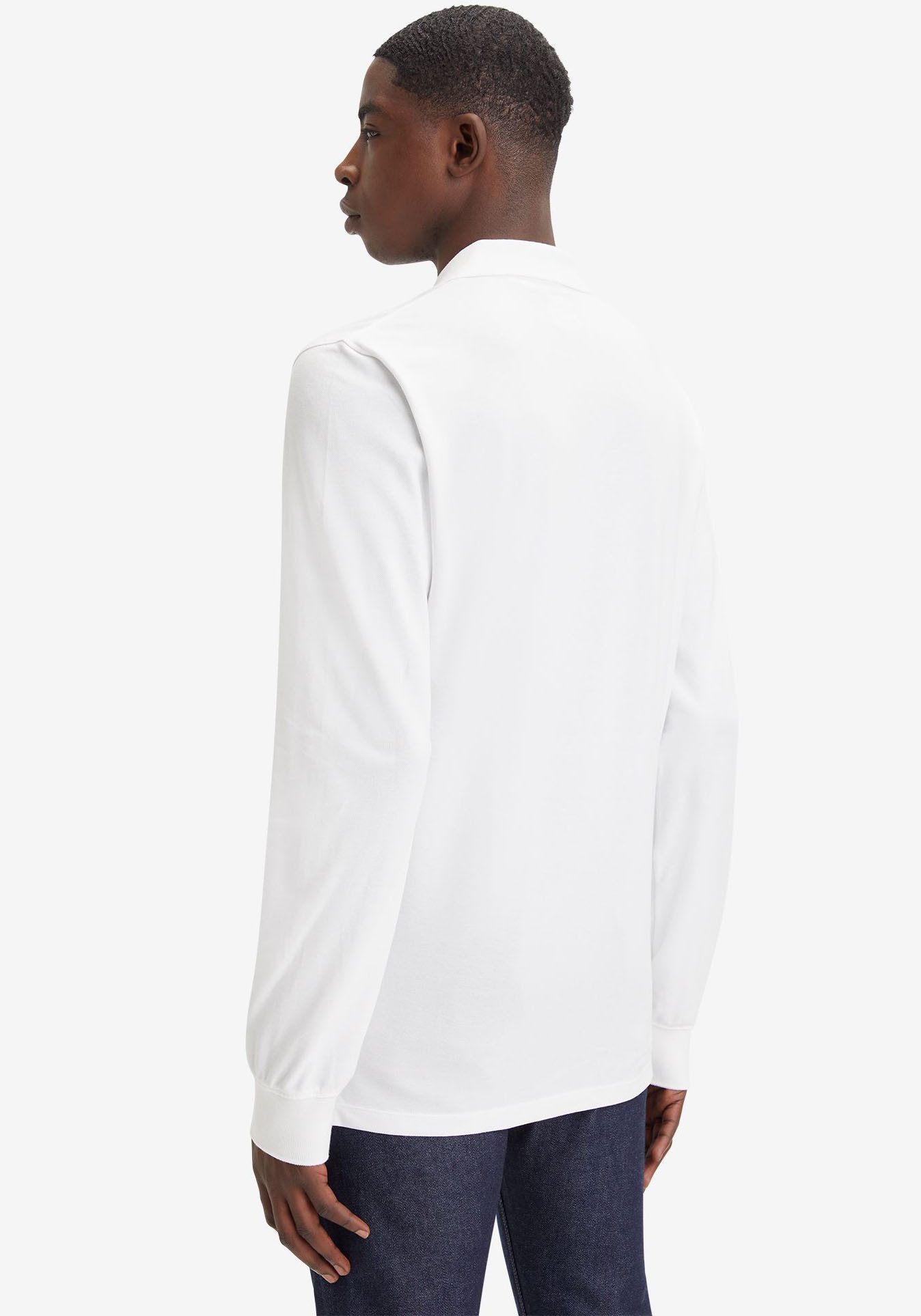 Levi's® Langarm-Poloshirt mit Logo Stickerei