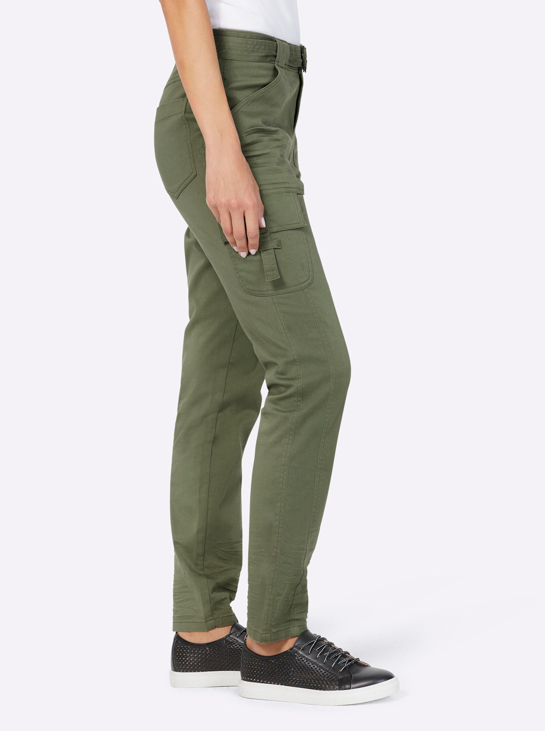 heine Jerseyhose Cargohose Innenbeinlänge ca. 77 günstig online kaufen