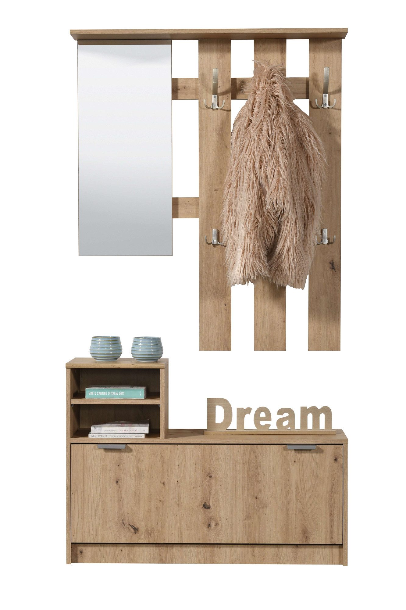 INOSIGN Garderoben-Set Ravenna Flurgarderobe, Dielenschrank, Kompaktgardero günstig online kaufen