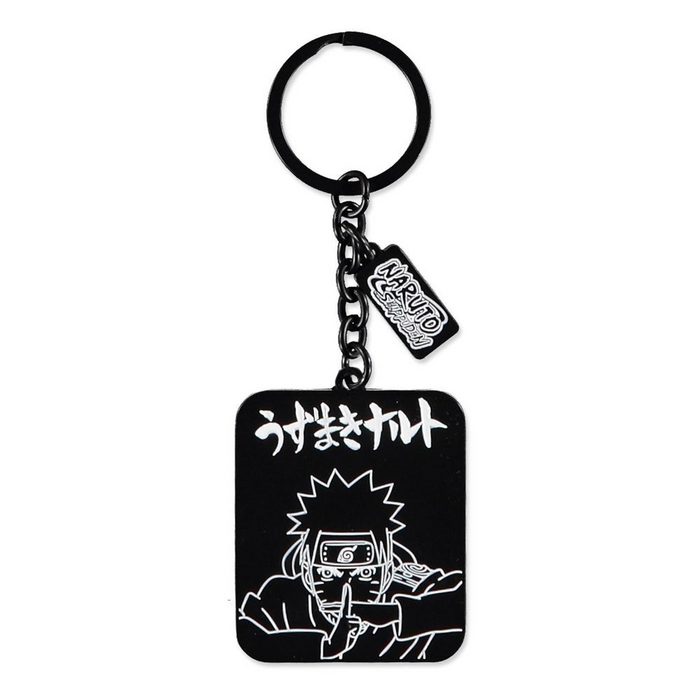 DIFUZED Schlüsselanhänger Naruto Shippuden Metall Schlüsselanhänger Naruto Line Art
