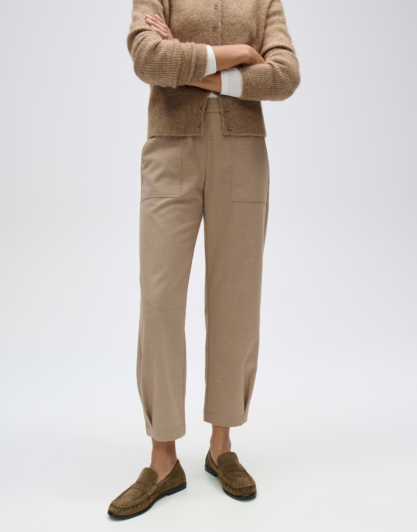 OPUS Stoffhose mit Cargotaschen Schmal zulaufendes Bein mit Cargotaschen und Komfortbund