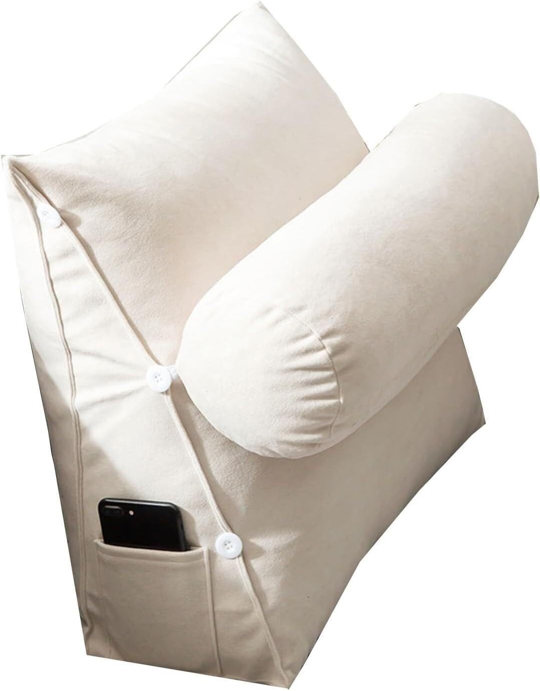 Coonoor Rückenkissen Keilkissen Dreieckiges Lesekissen Kissen mit Verstellb günstig online kaufen