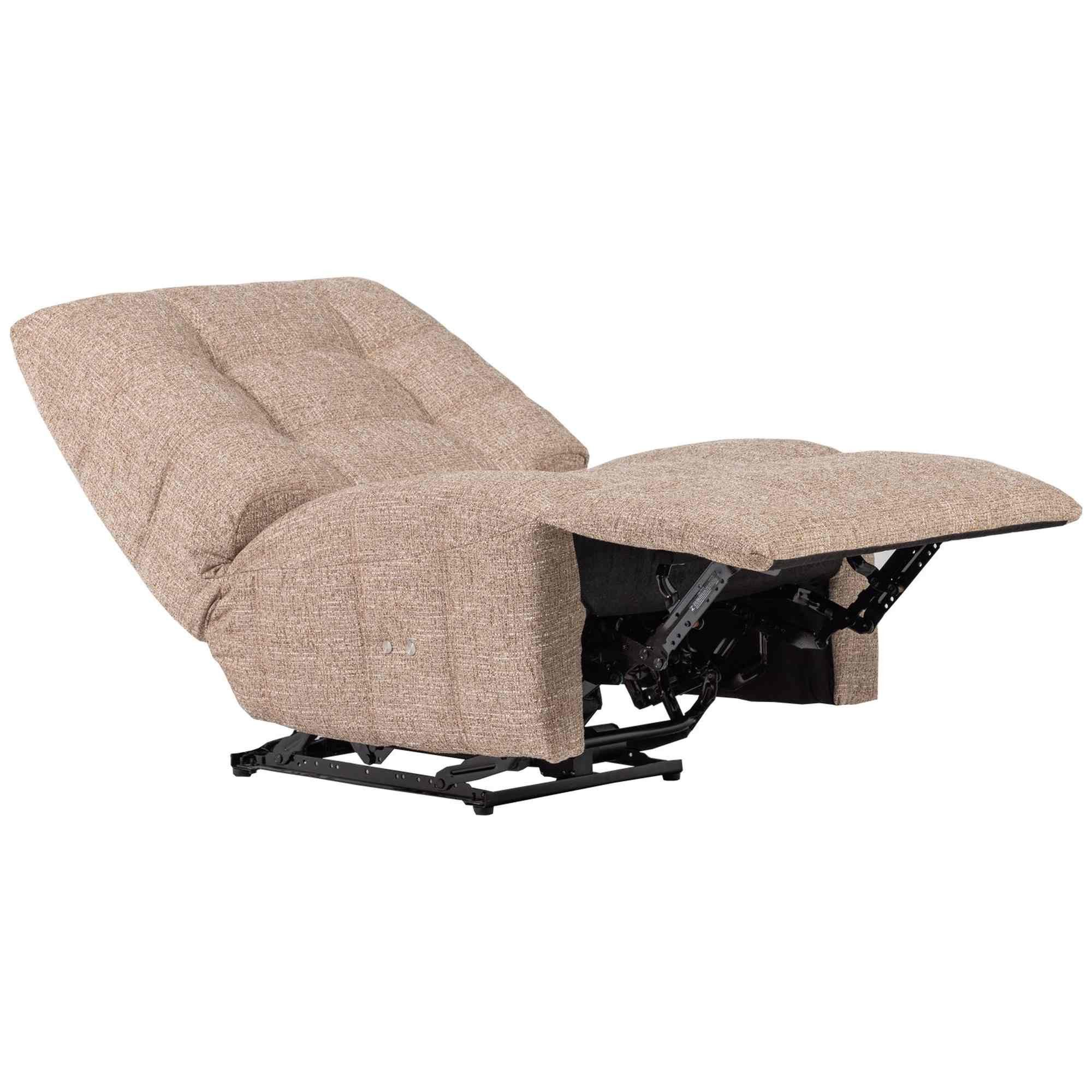 WOOOD Sessel Hein in Natur Melange – Relaxsessel mit Motorfunktion, mit Relaxfunktion